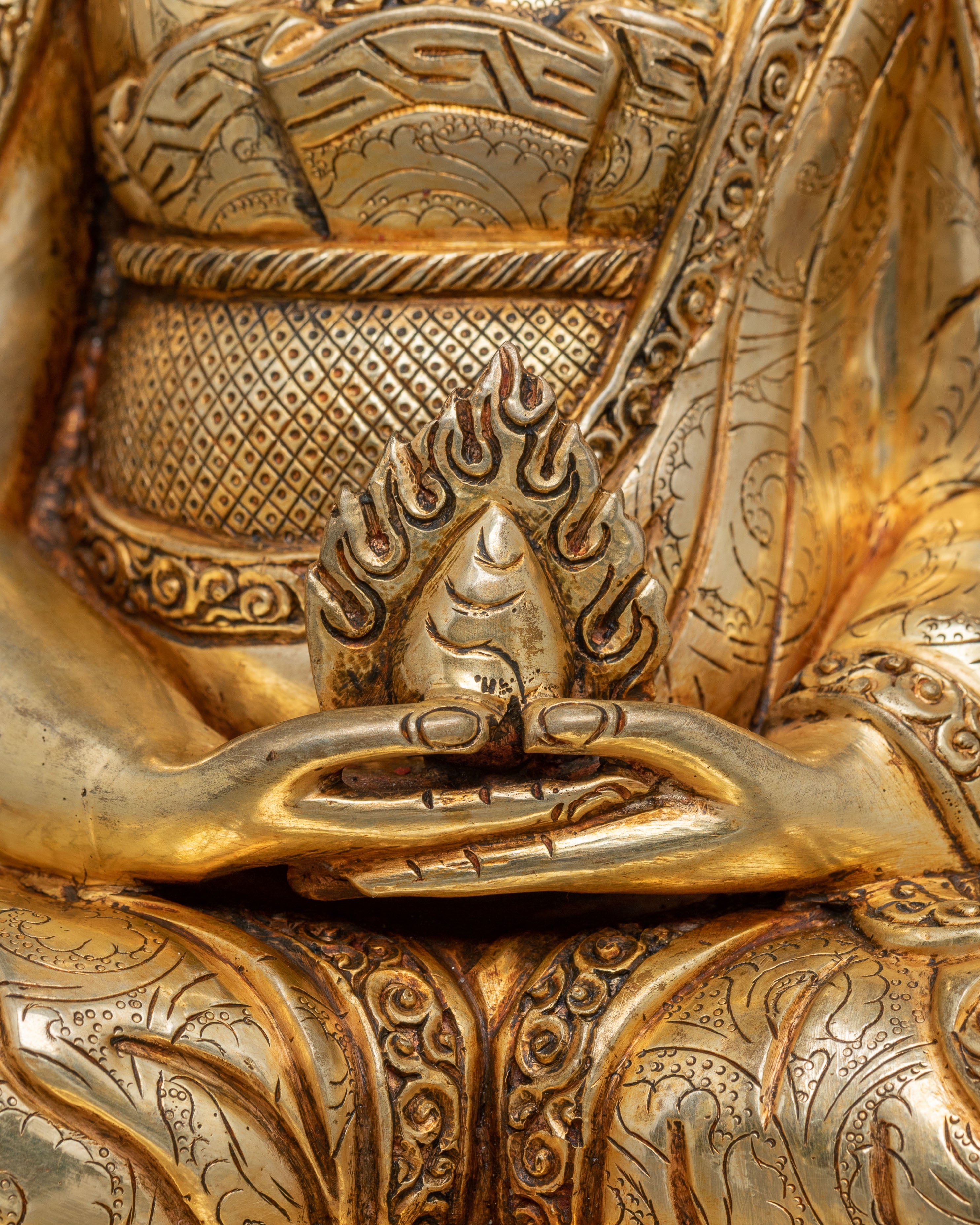 Handcrafted Kagyu Masters Statue Set | Sacred Figures