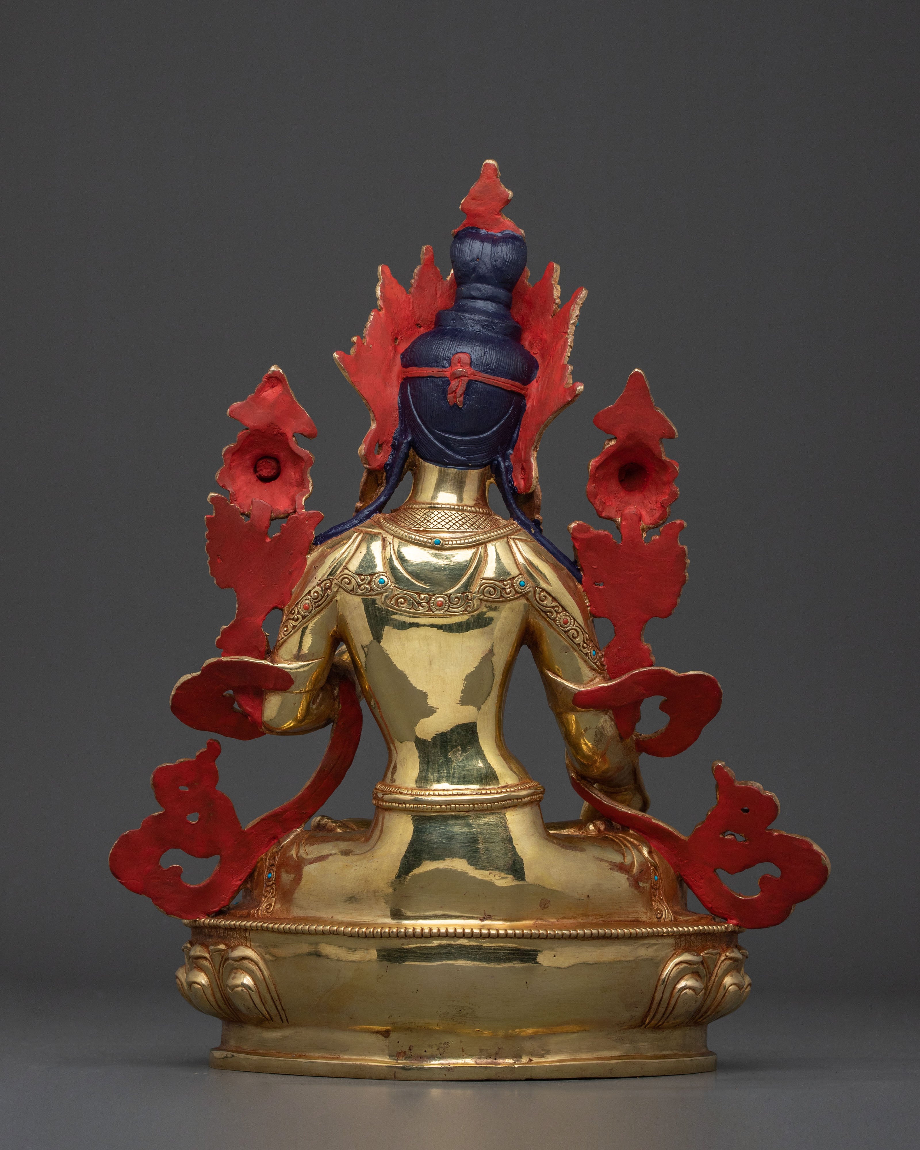 Handmade White Tara Goddess Sculpture | Meditation Altar Decor
