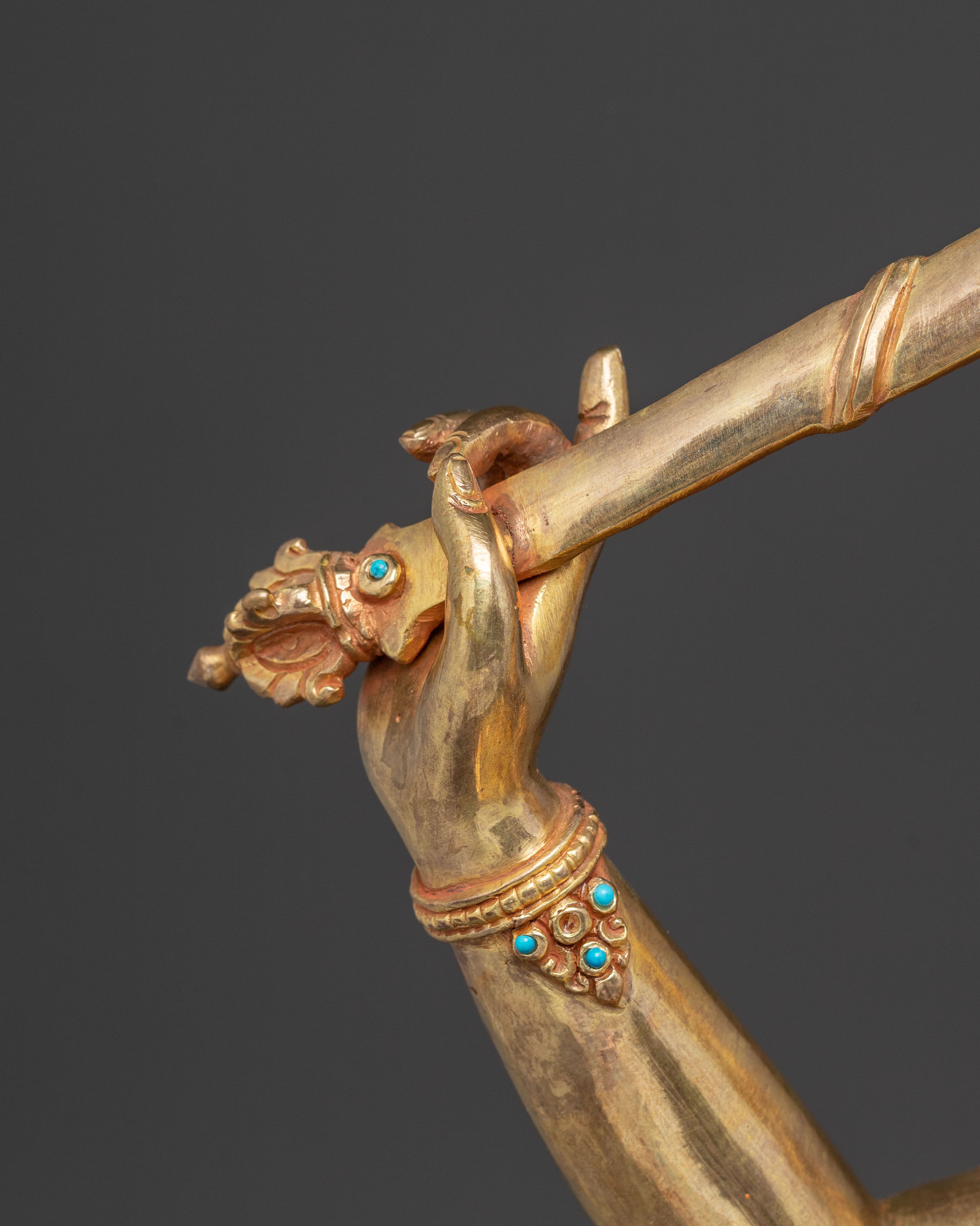 Golden Manjushri Bodhisattva Statue | Embodiment of Wisdom