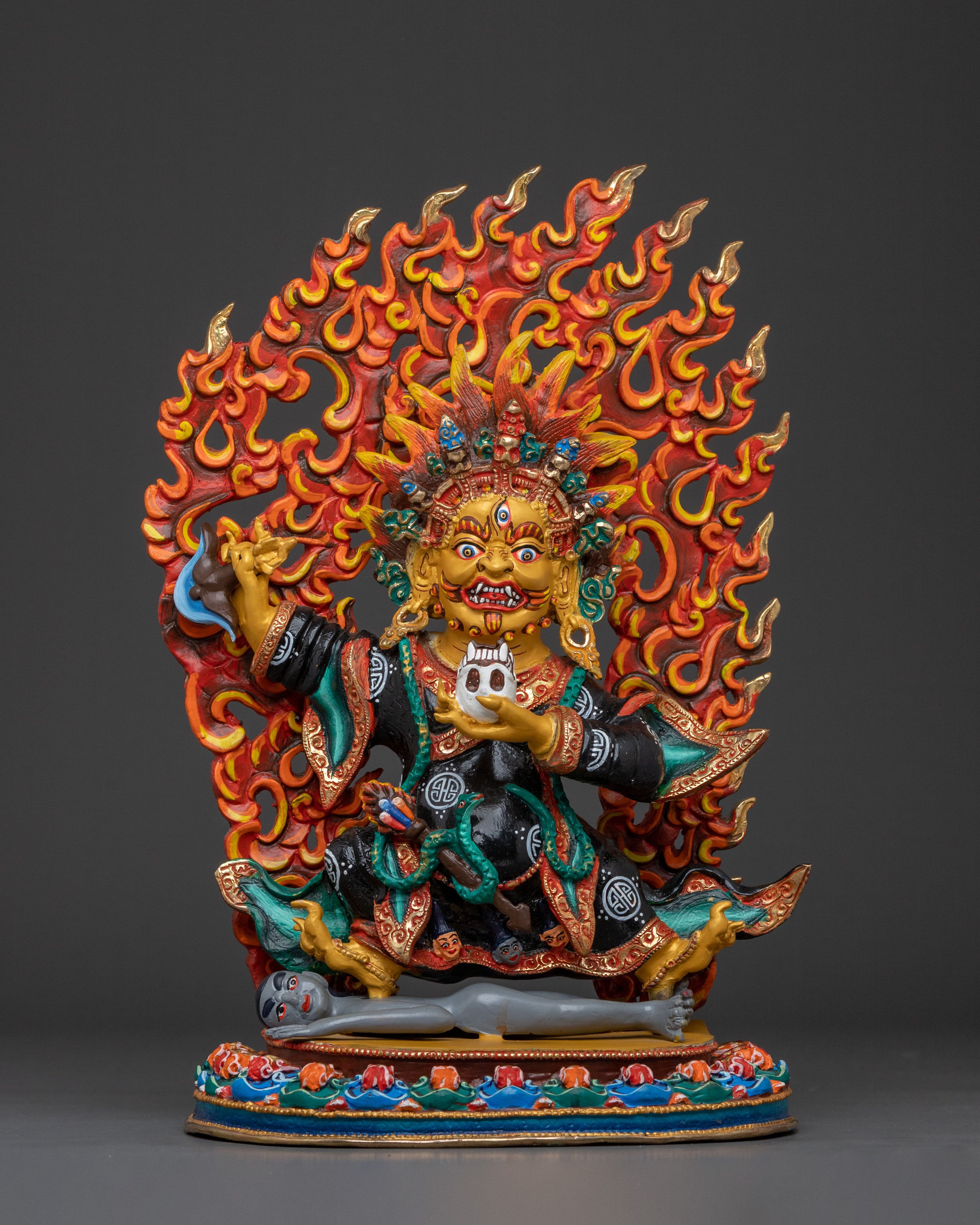 Sacred Mahakala Bernakchen Sculpture