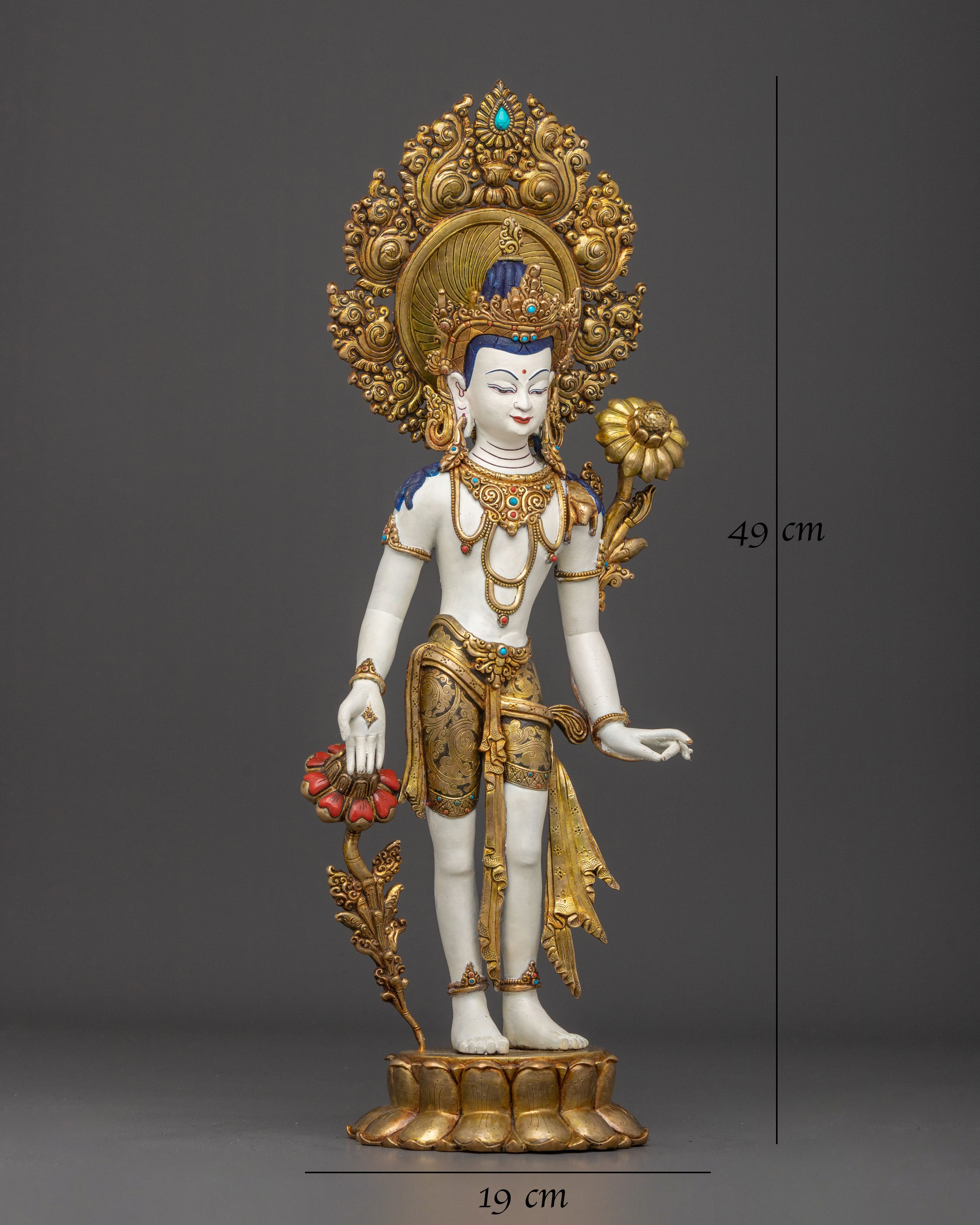 Bodhisattva Lokeshwor Statue | Meditation Altar Decor