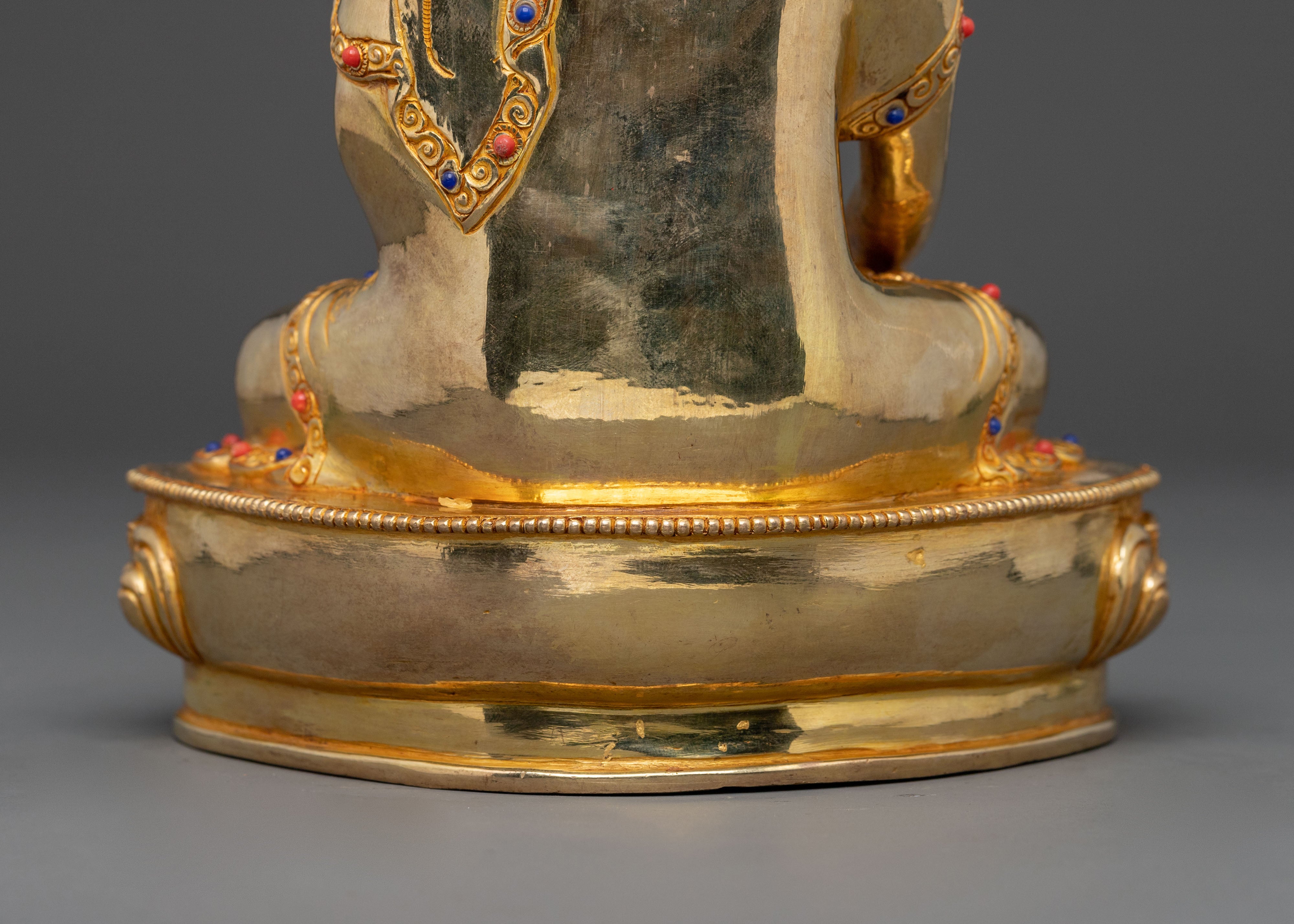 Shakyamuni Buddha Timeless Enlightened Statue in Full Gold Gild