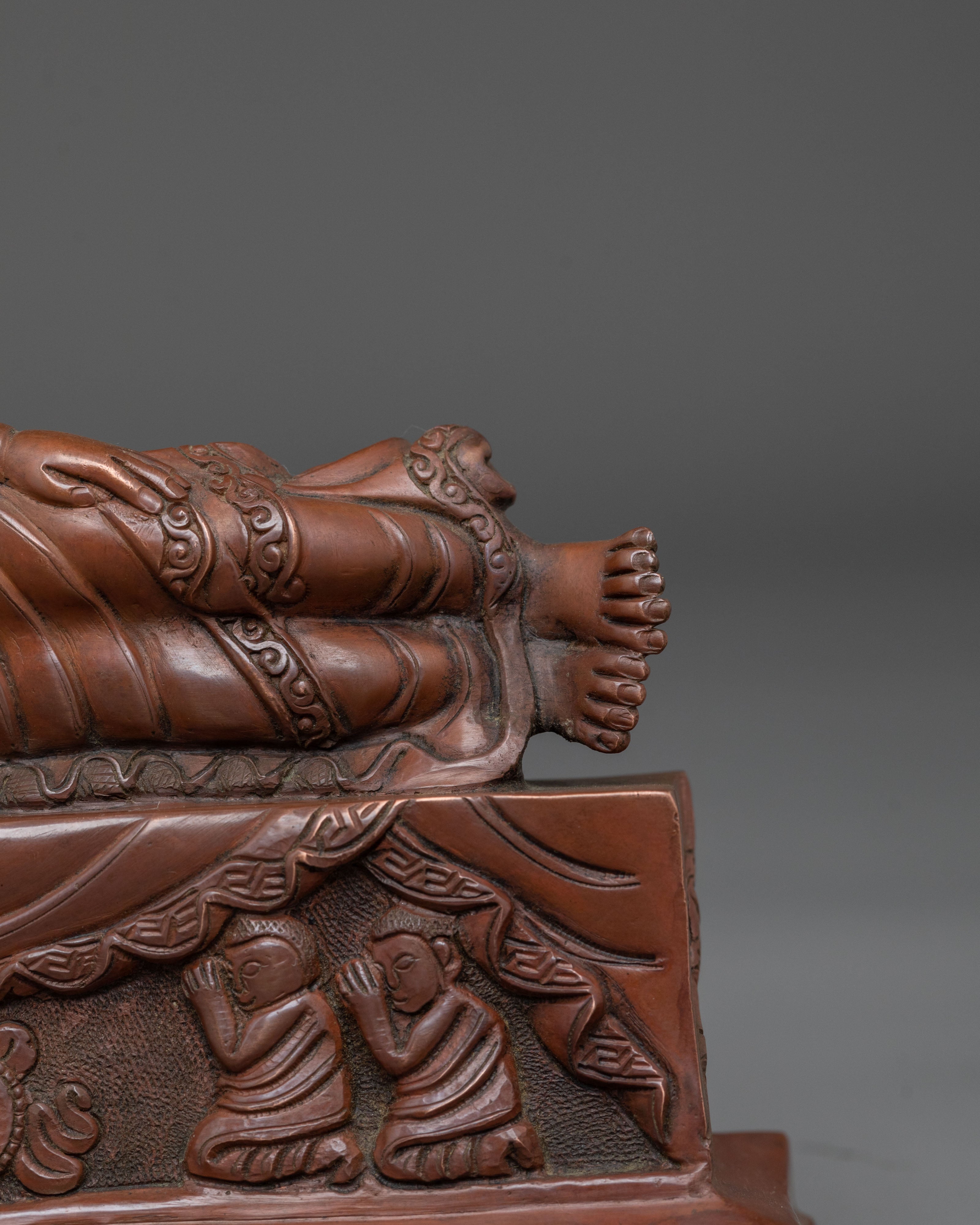 Handcrafted Sleeping Buddha Statue | Home Decor