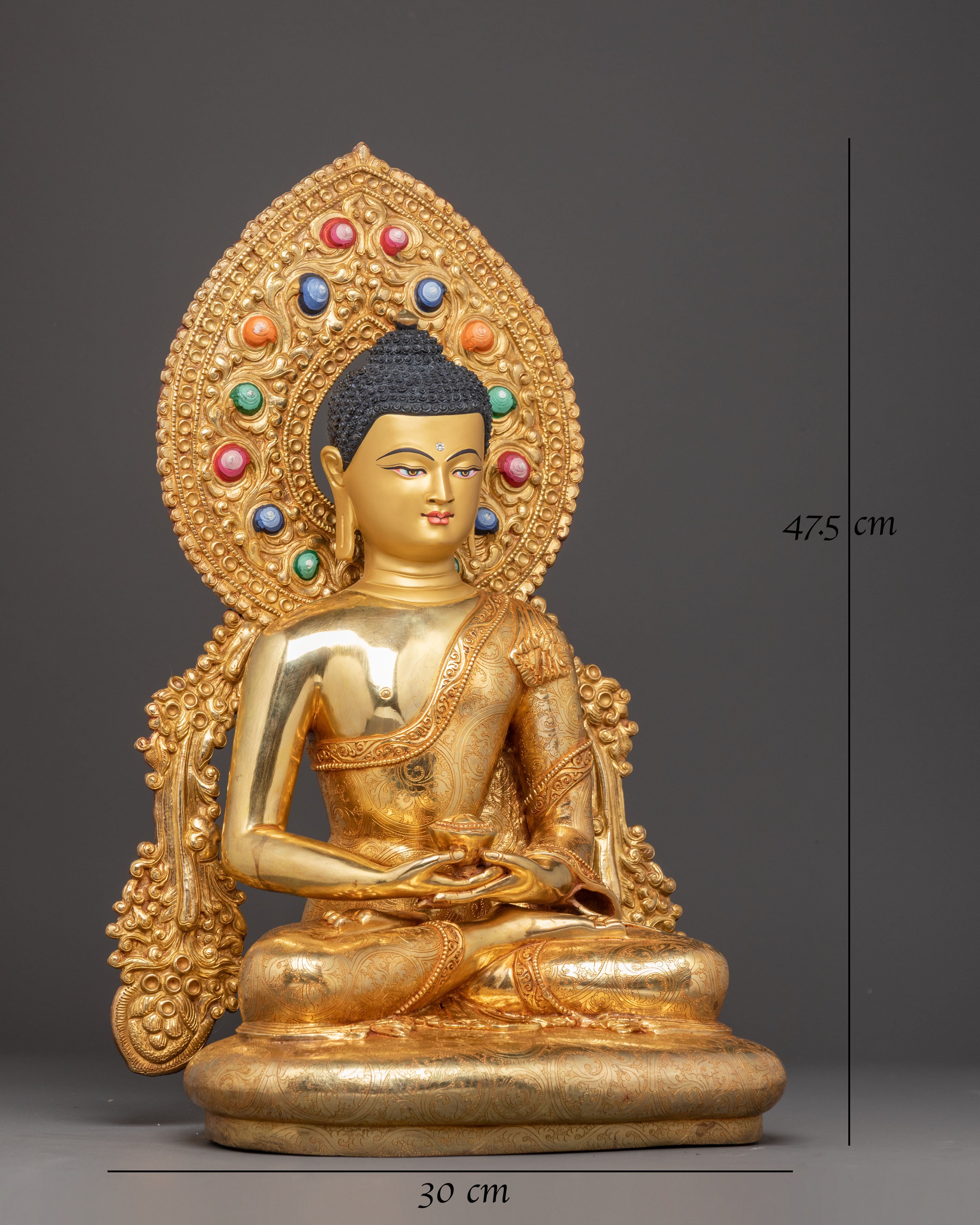 Peaceful Handmade Sculpture of Buddha Amitabha | Buddha of Infinite Light