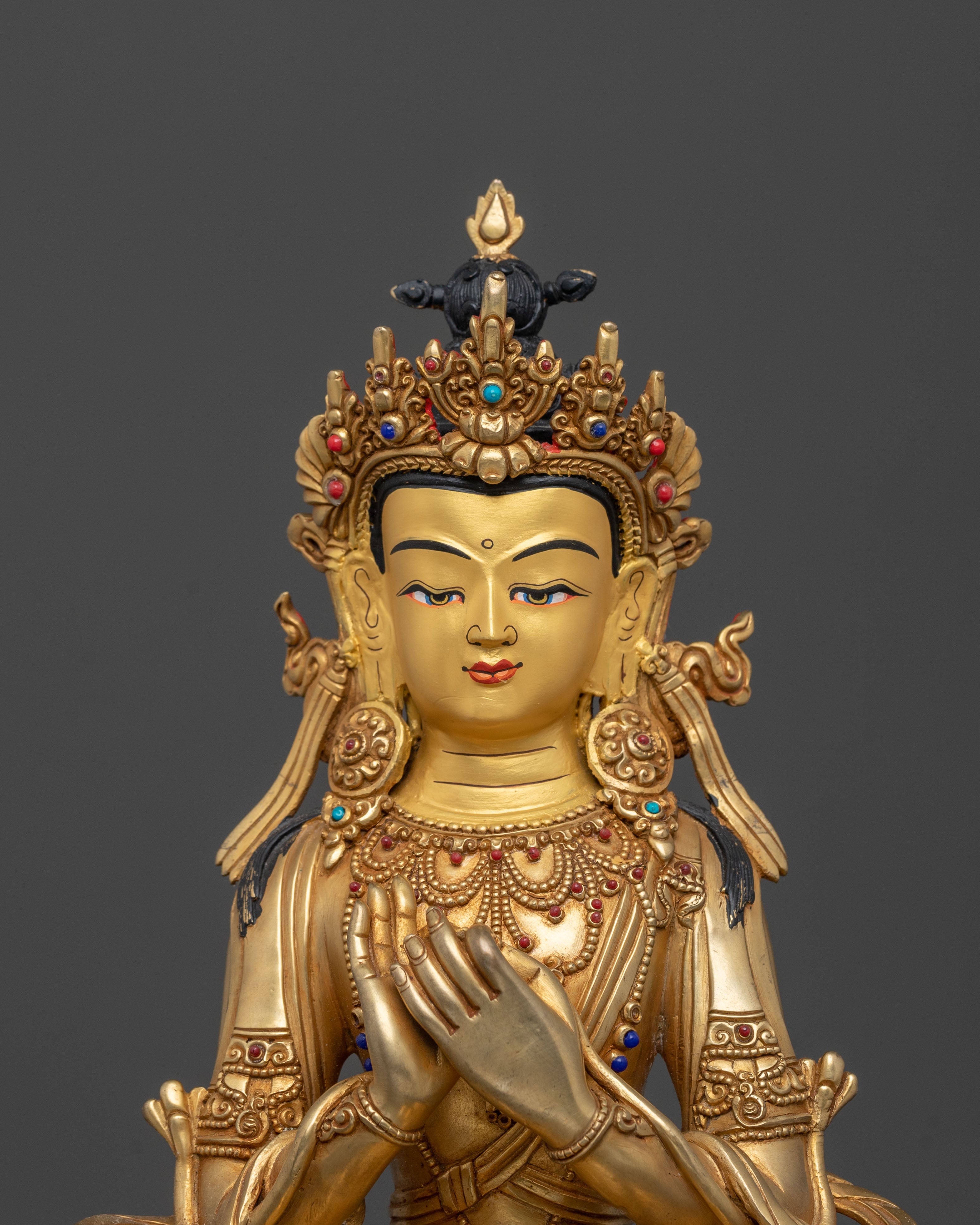 Buddha from Future Maitreya Statue in Pure 24K Gold