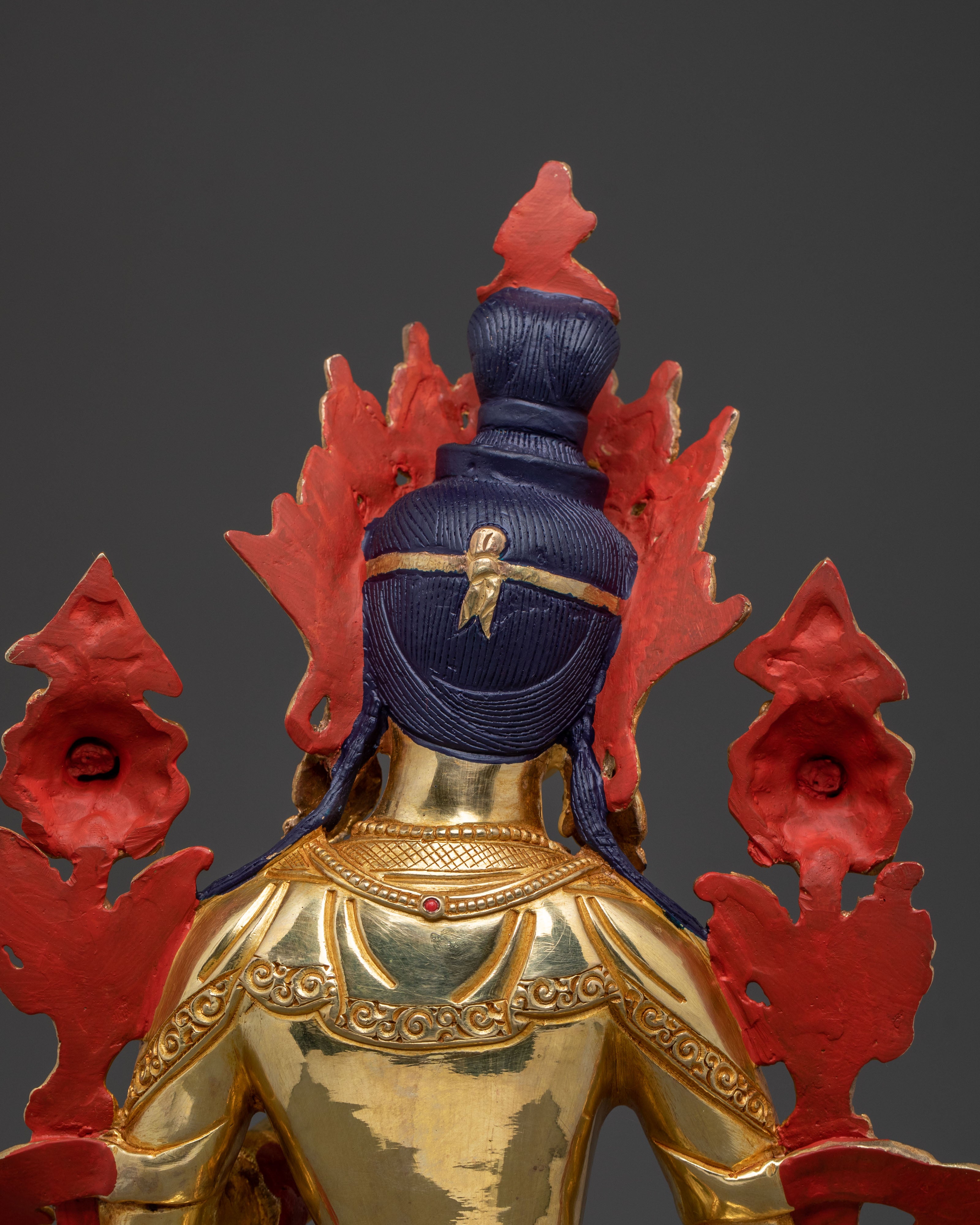 Green Tara Guardian Statue | Himalayan Buddhist Sculpture