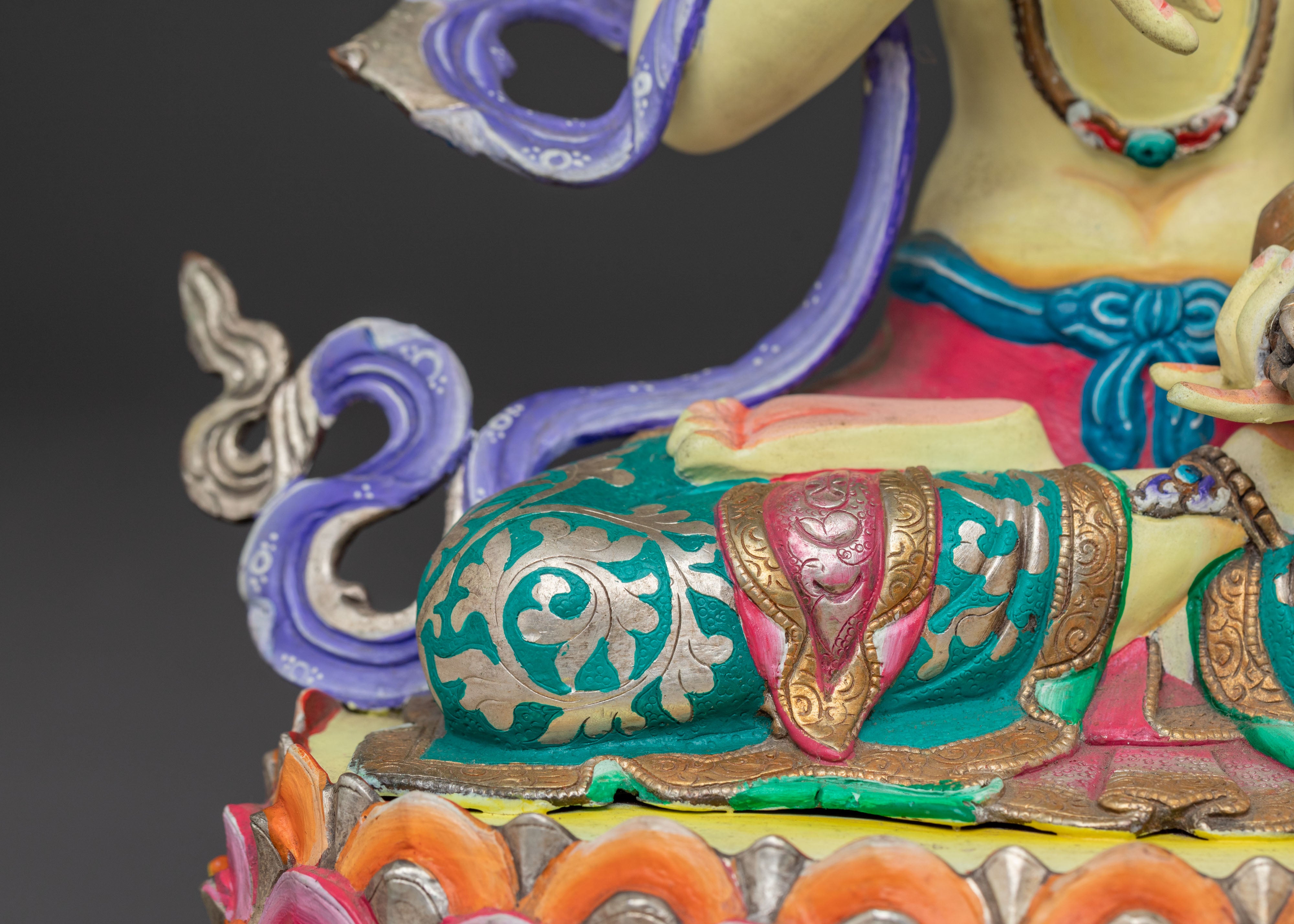 Vajrasattva Statue – 24K Gold Gilded Figure