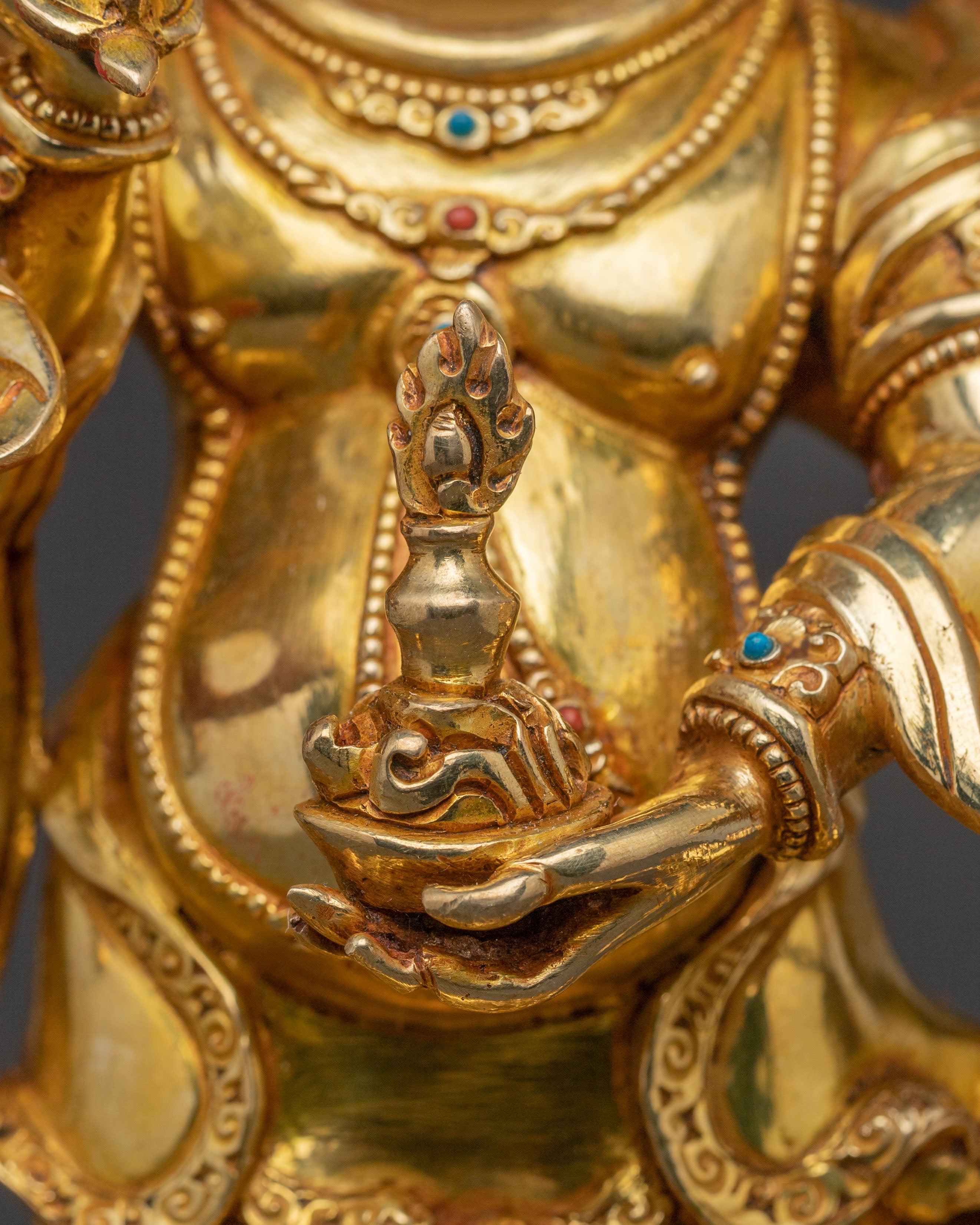 White mahakala Divine Statue