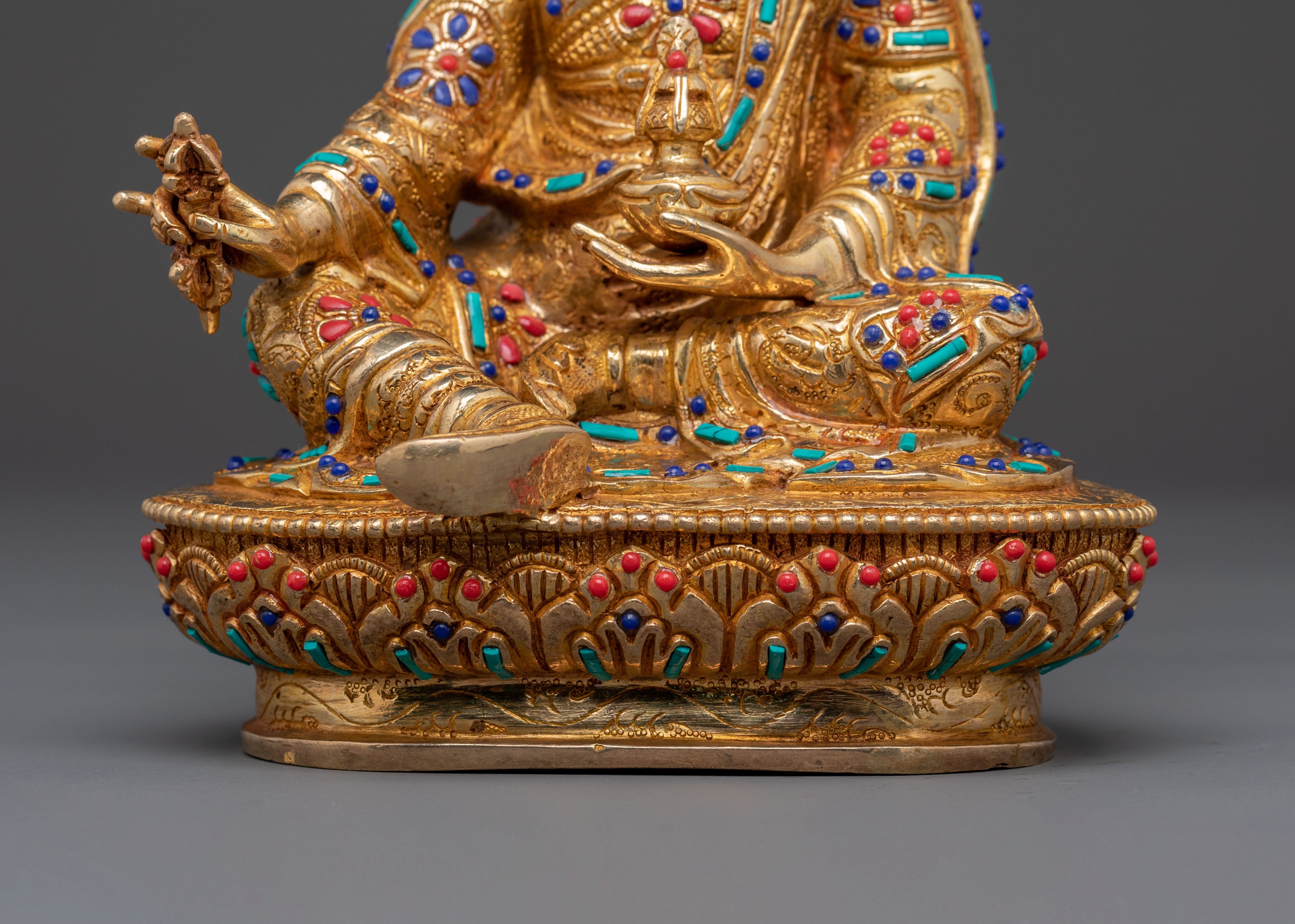 Handcrafted Guru Rinpoche Statue | Lotus Born Master