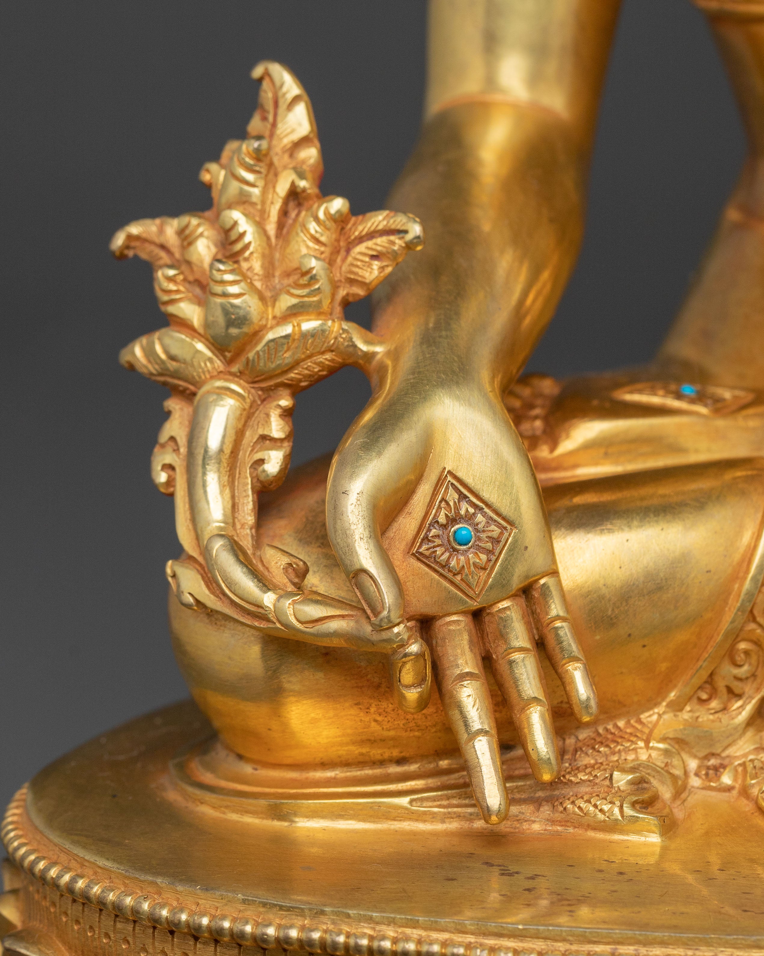 Medicine Buddha Statue | 24k Gold Gilded Serenity