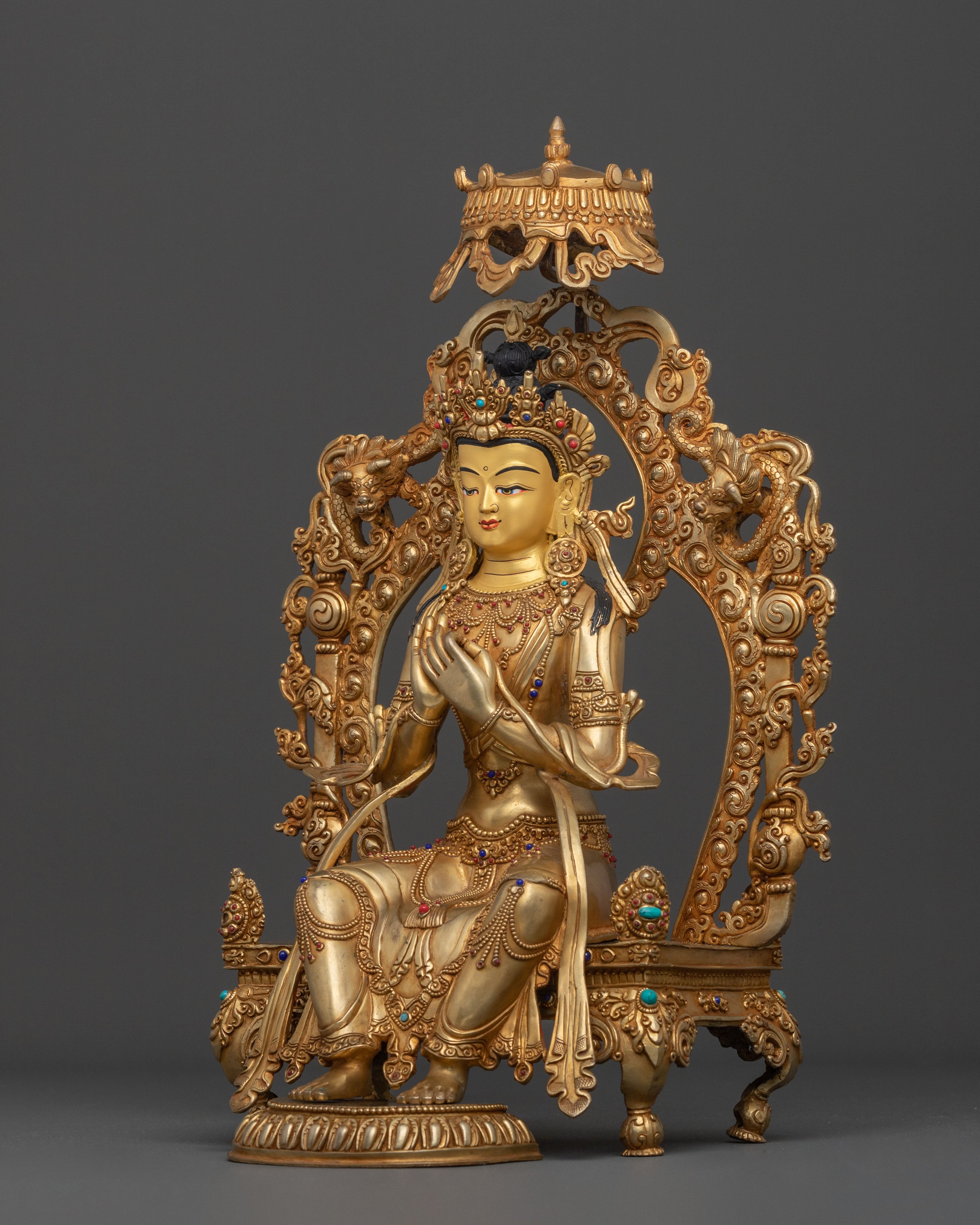Buddha from Future Maitreya Statue in Pure 24K Gold