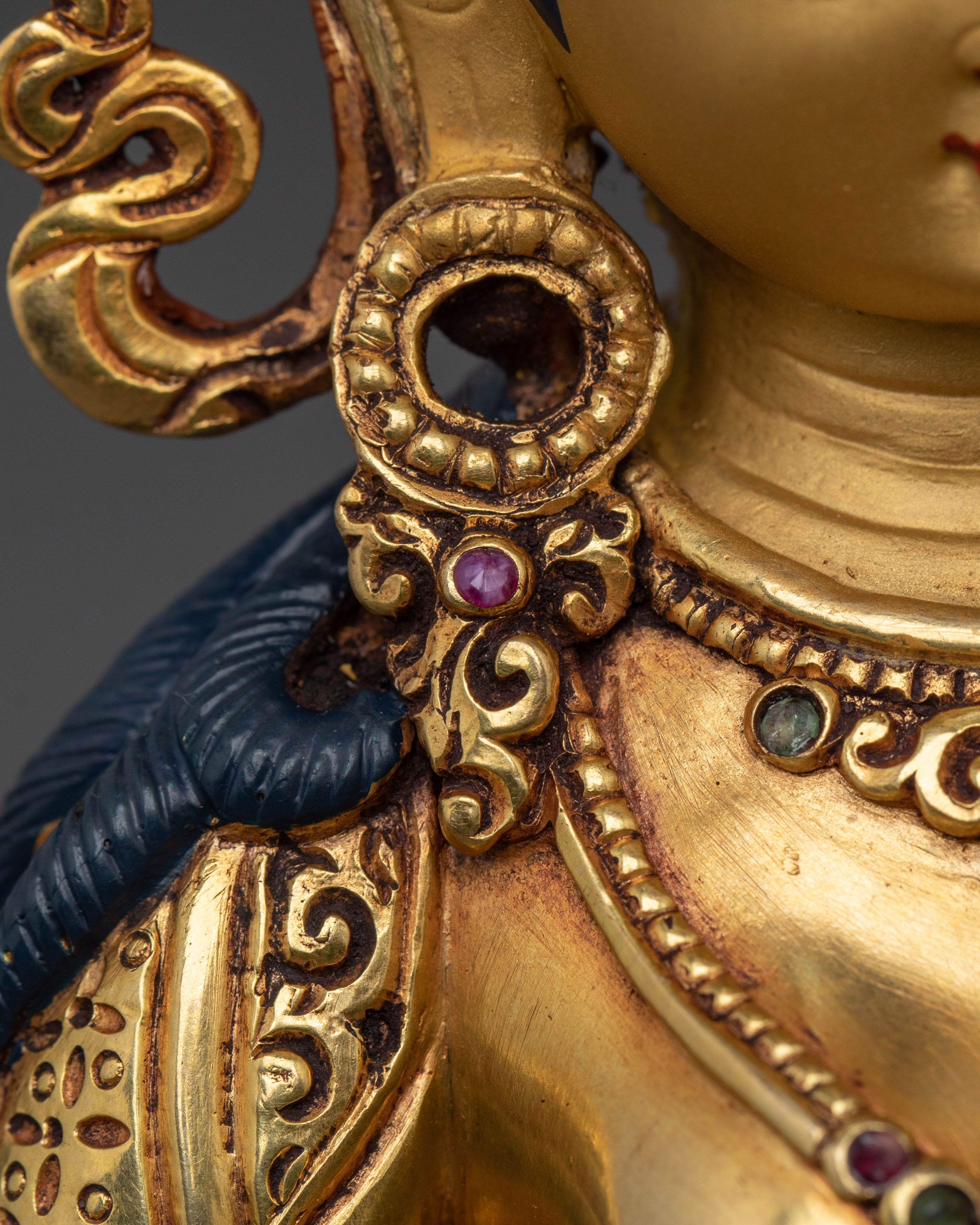 Devi Saraswati Sacred Statue | 24K Gold Gilded