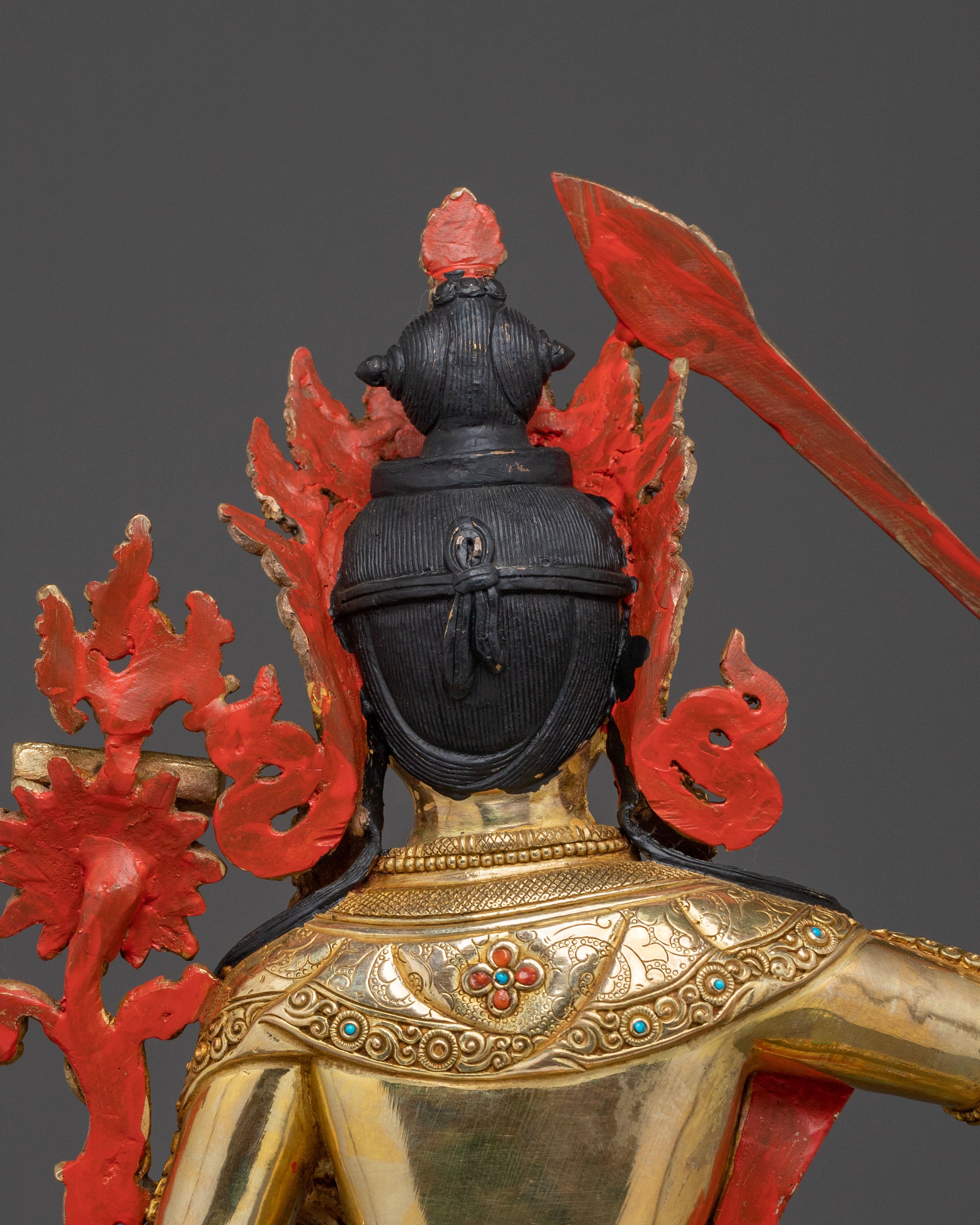 Manjushri Statue On Throne | Bodhisattva of Wisdom