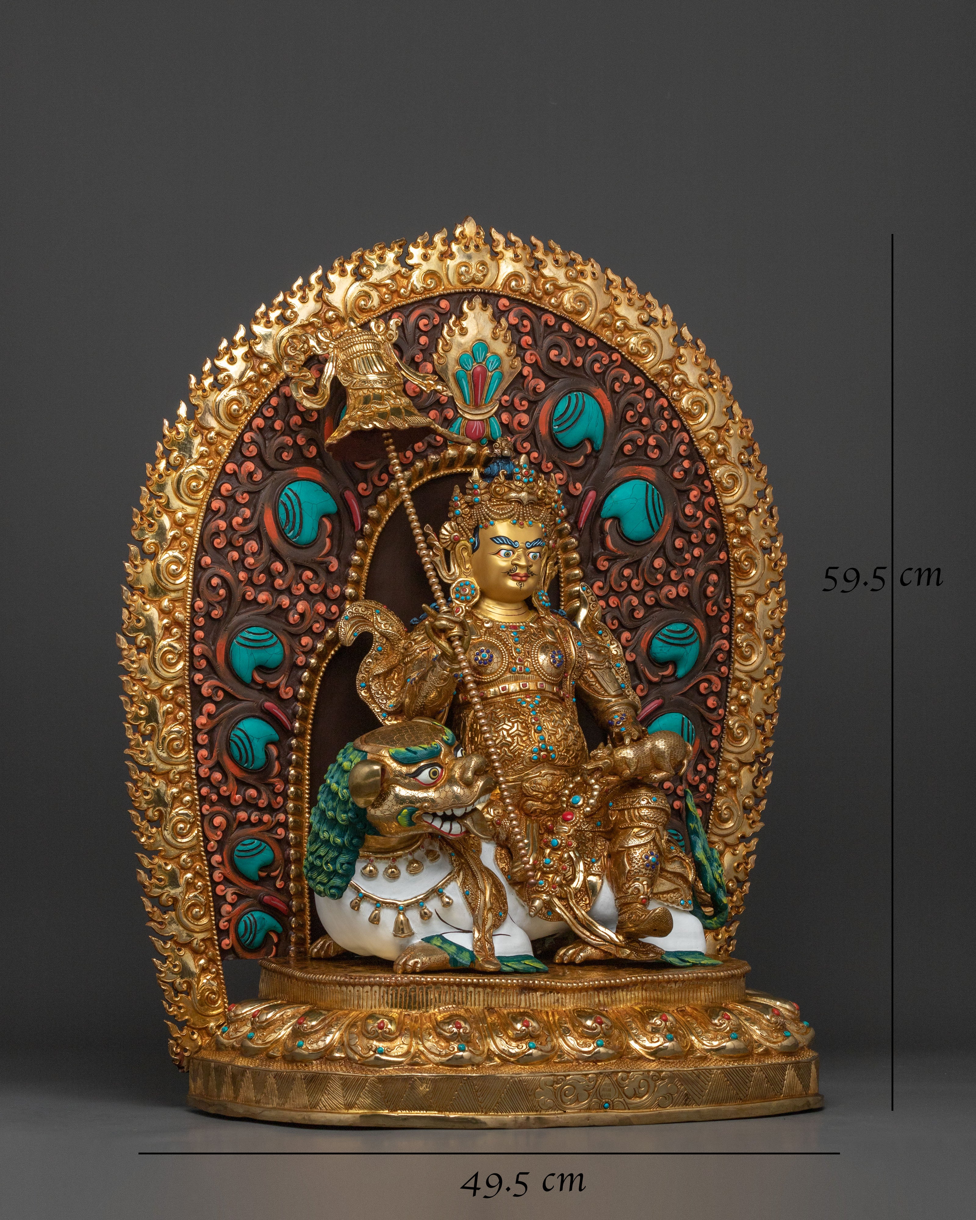 Buddhist Wealth Deity Namtoshe Statue | Traditional Himalayan Figurine