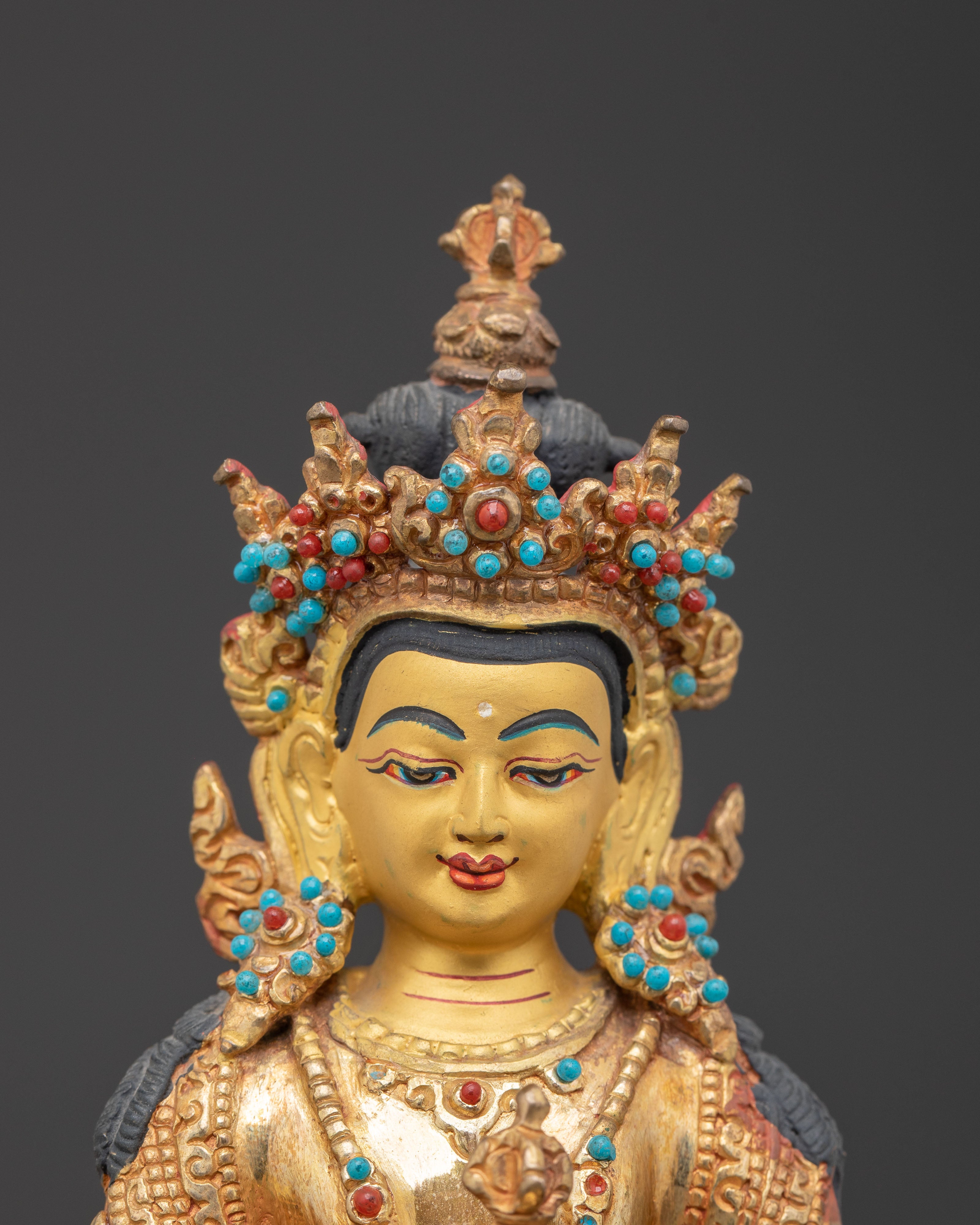 Vajrasattva Copper Statue: Handcrafted Purification Deity