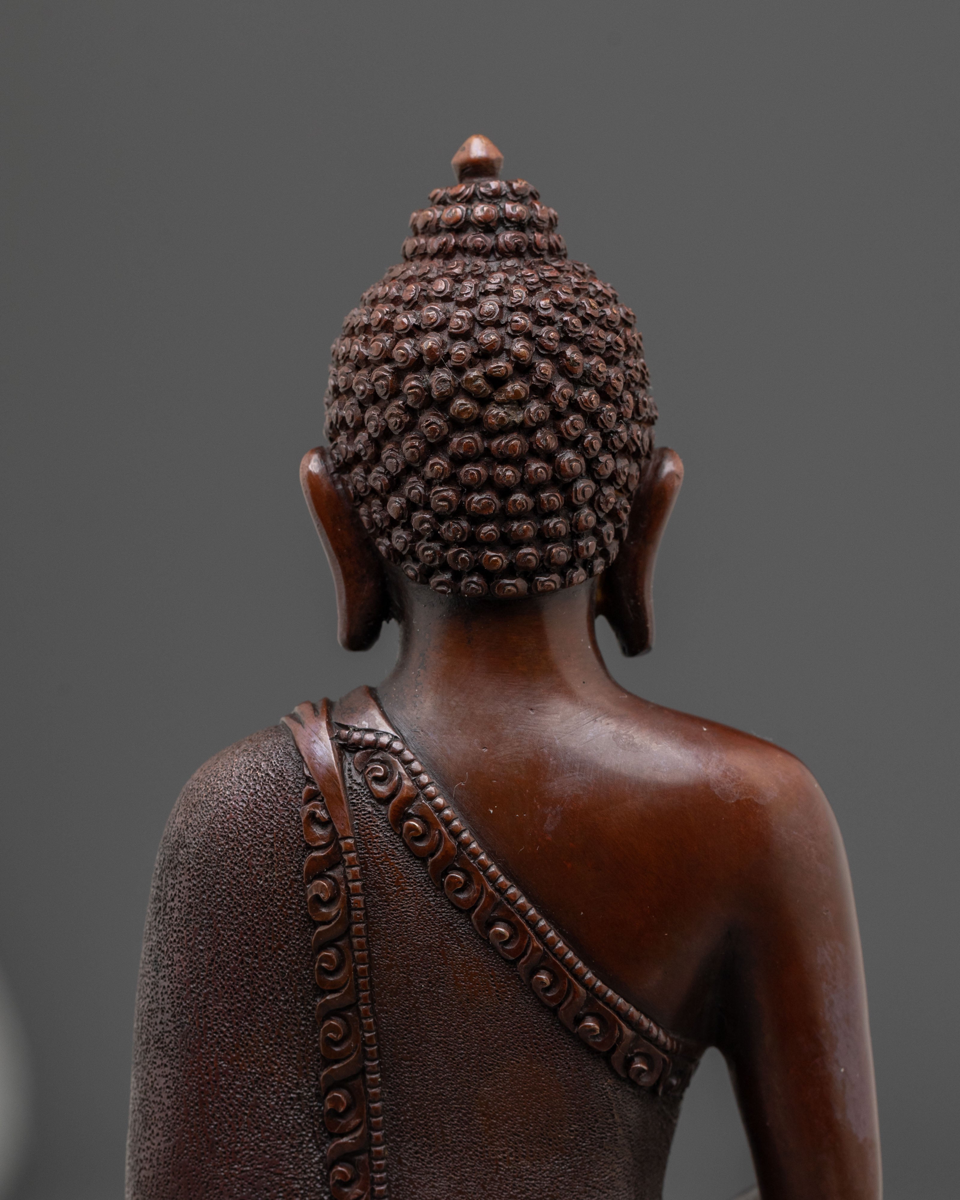 Amitabha Buddha Sculpture | Oxidized Serenity