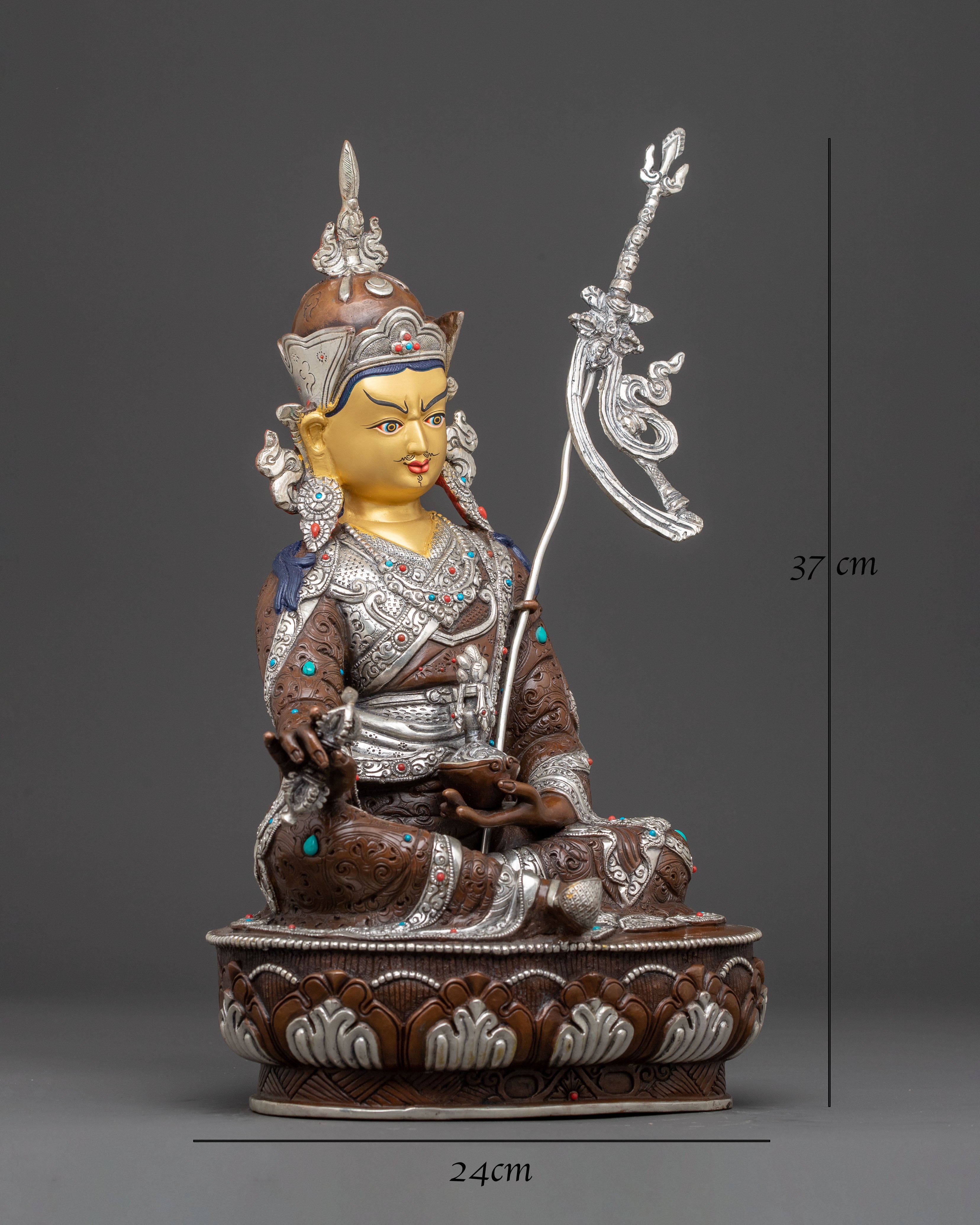 Vajrayana Revered Guru Padmasambhava Statue | Tantric Master