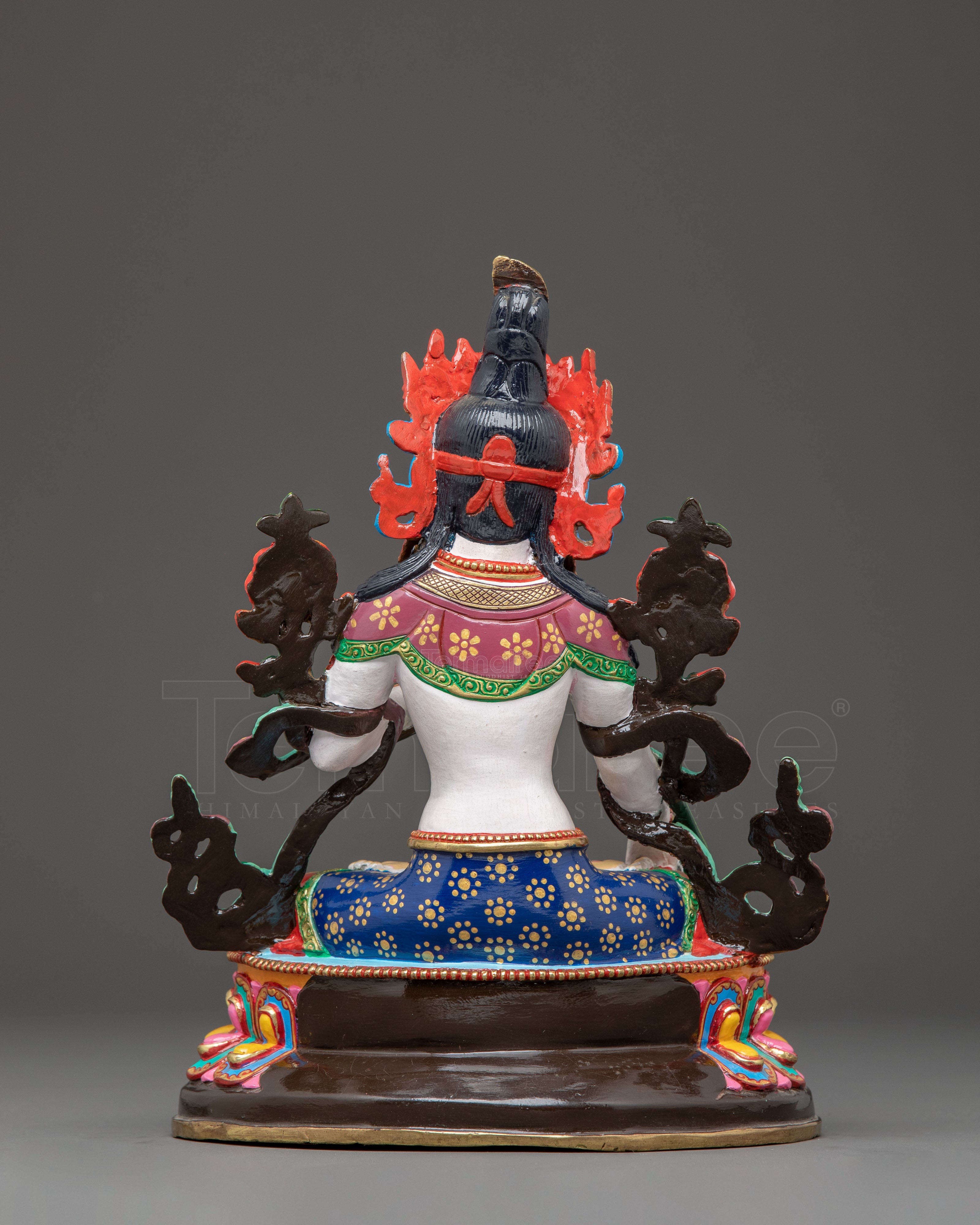 White Tara Golden Buddhist Statue | Sita Tara - Female Buddha