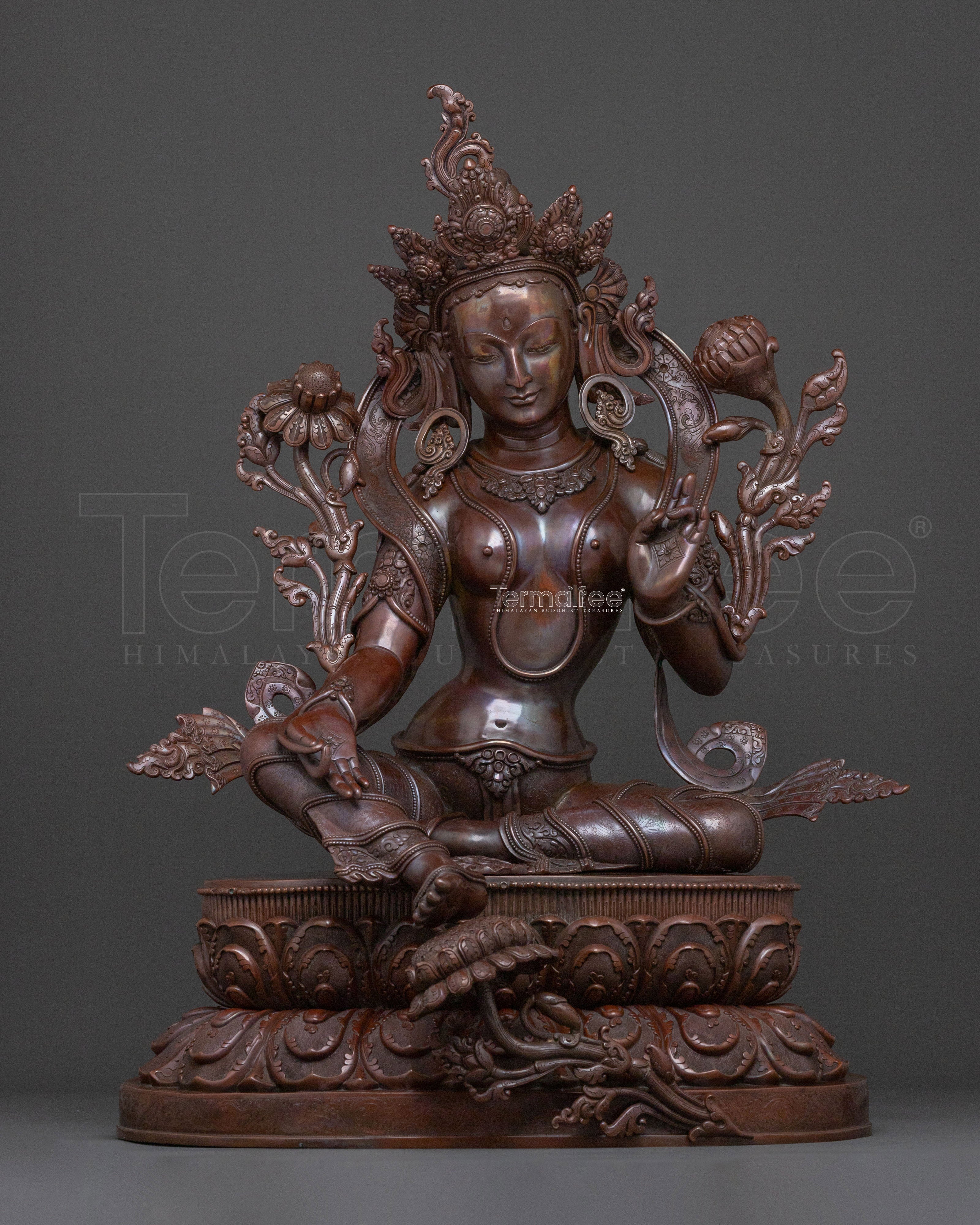 Green Tara Statue