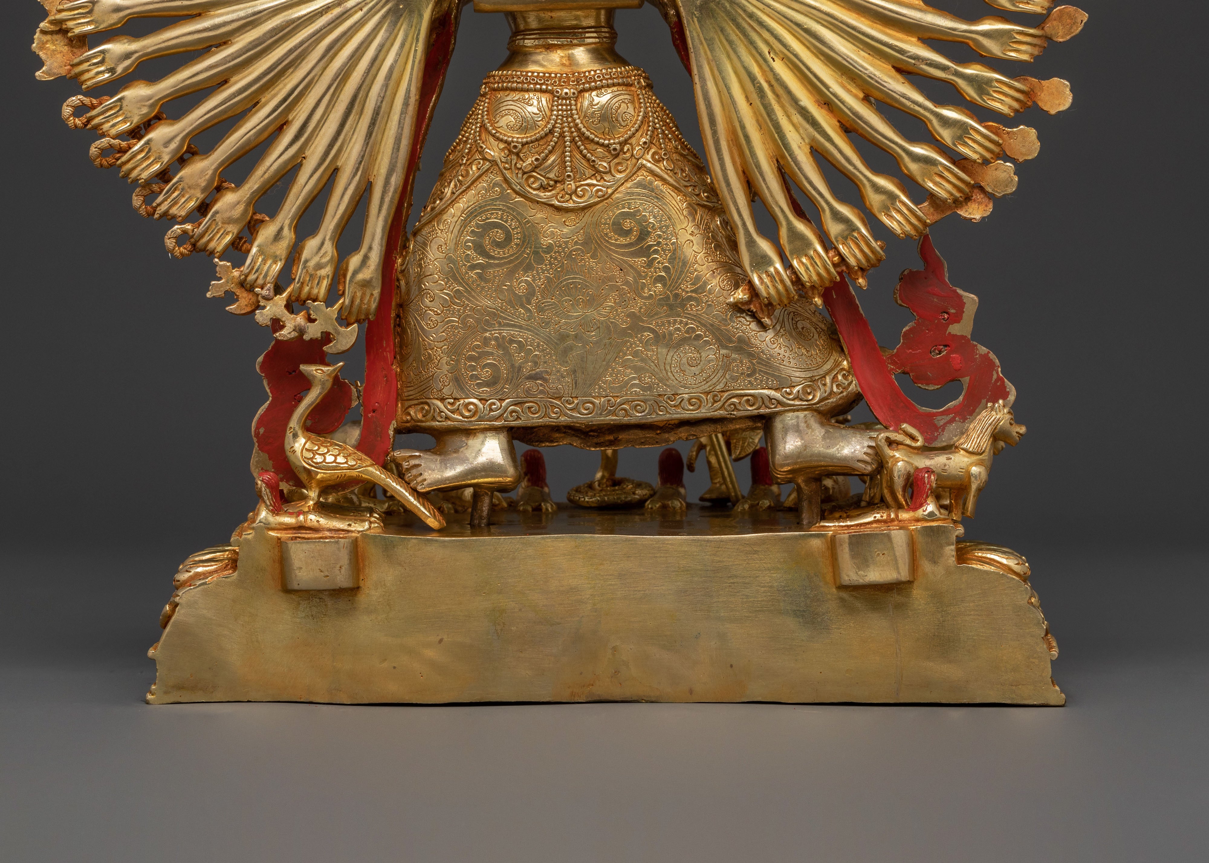 1000 Armed Dukar Golden Statue | 24K Gold Gilded