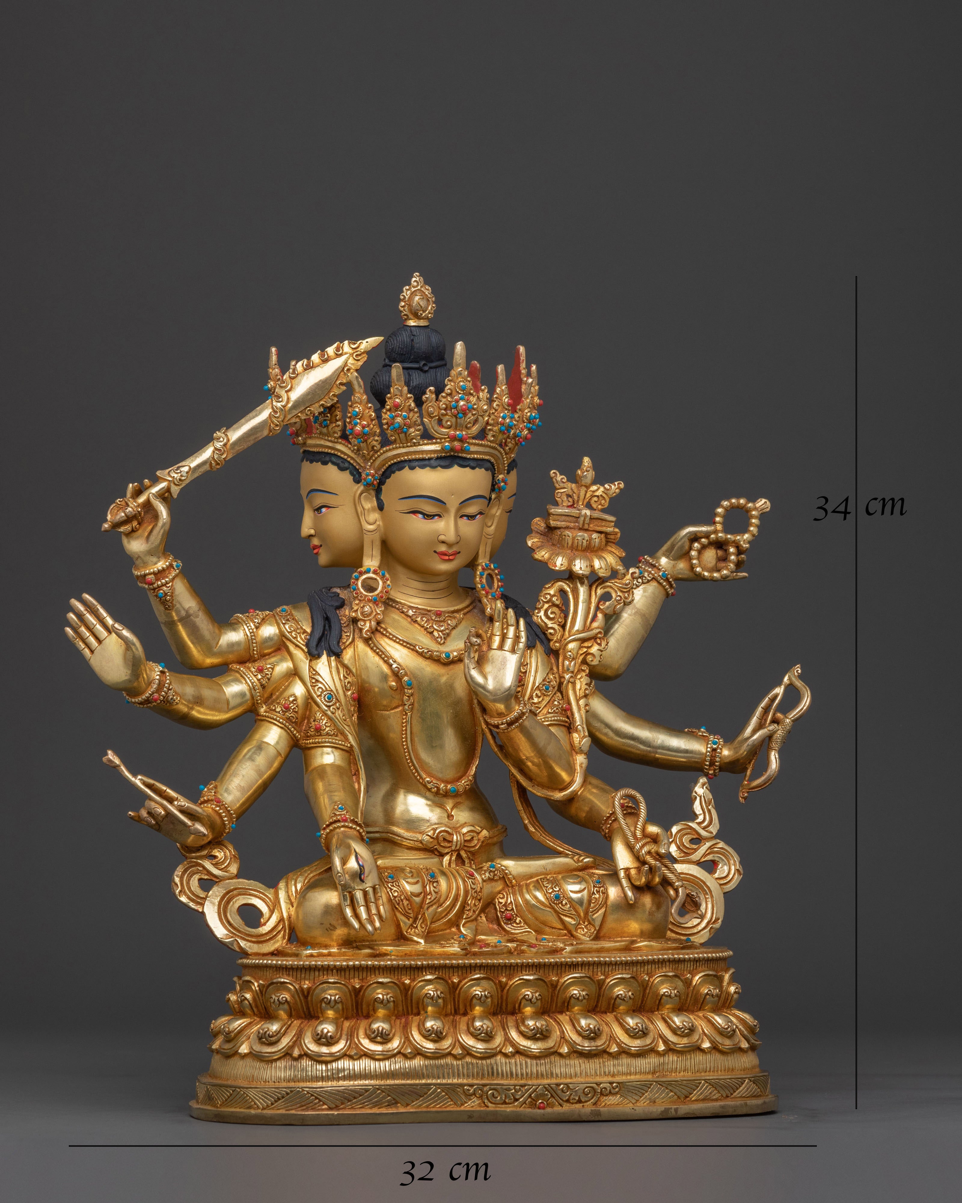 Bodhisattva Maha Manjushri Statue for Spiritual Spaces