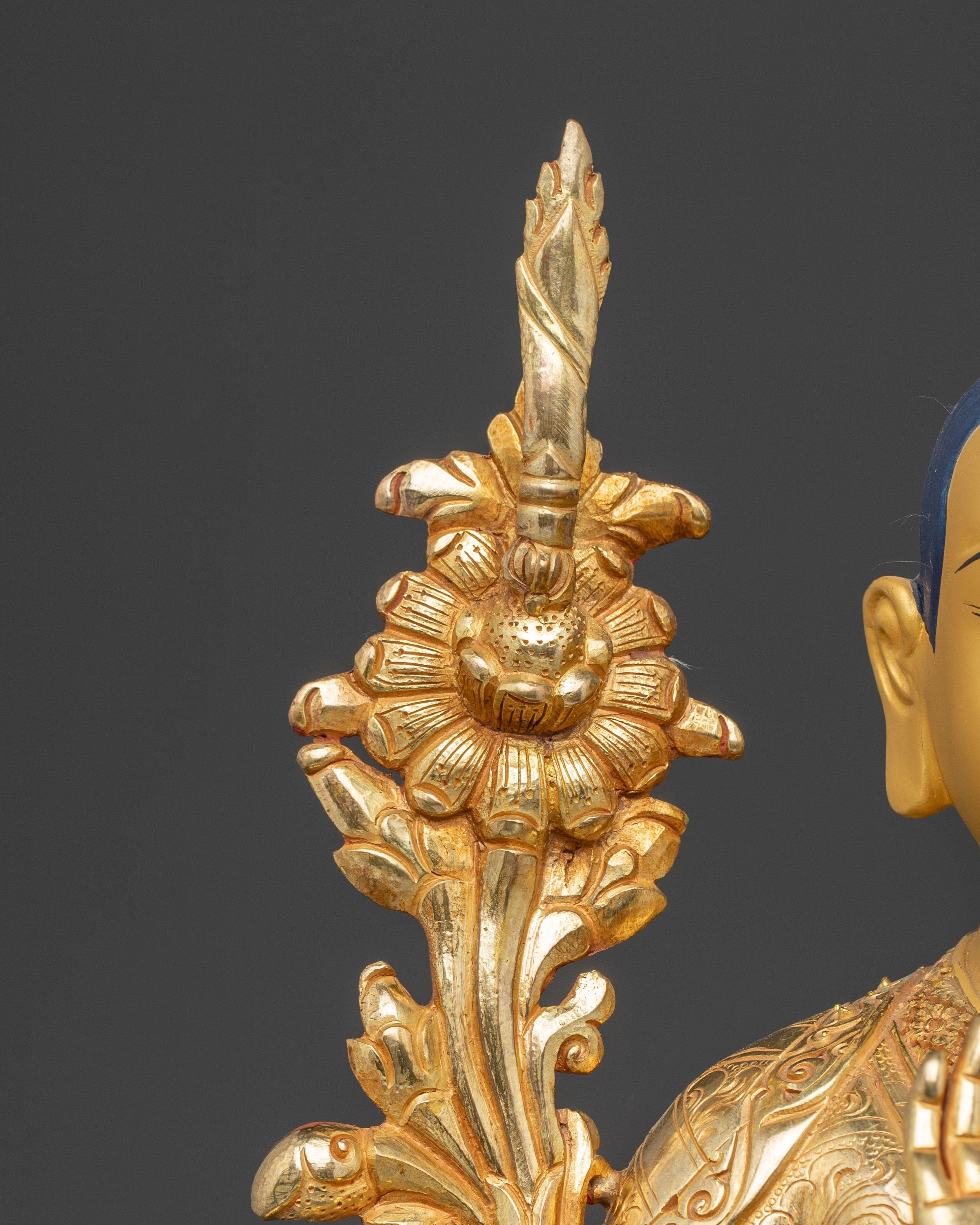Tsongkhapa Golden Statue Set | Three Great Masters of Gelugpa