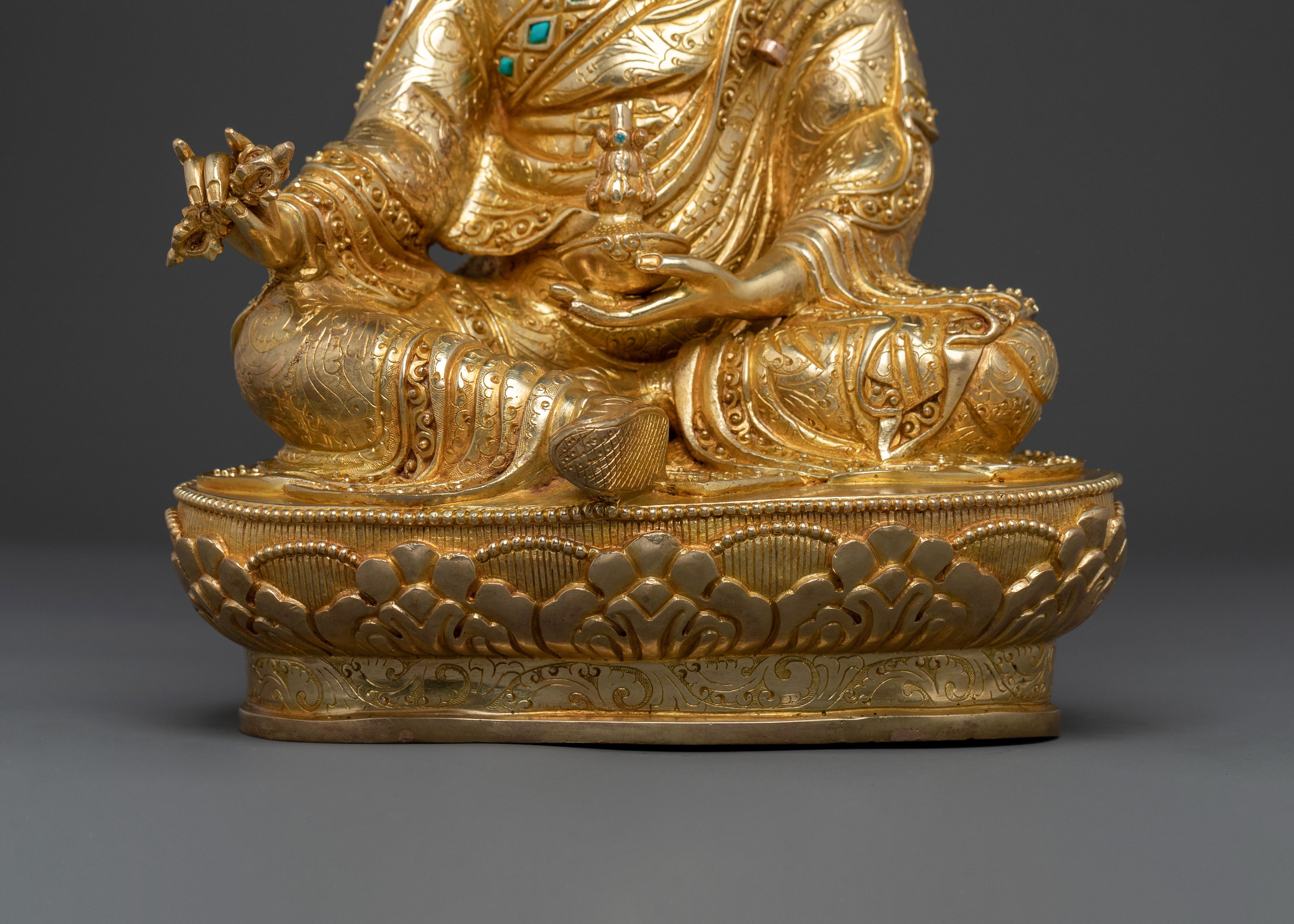 Handcrafted Guru Rinpoche Statue | Enlightened Icon