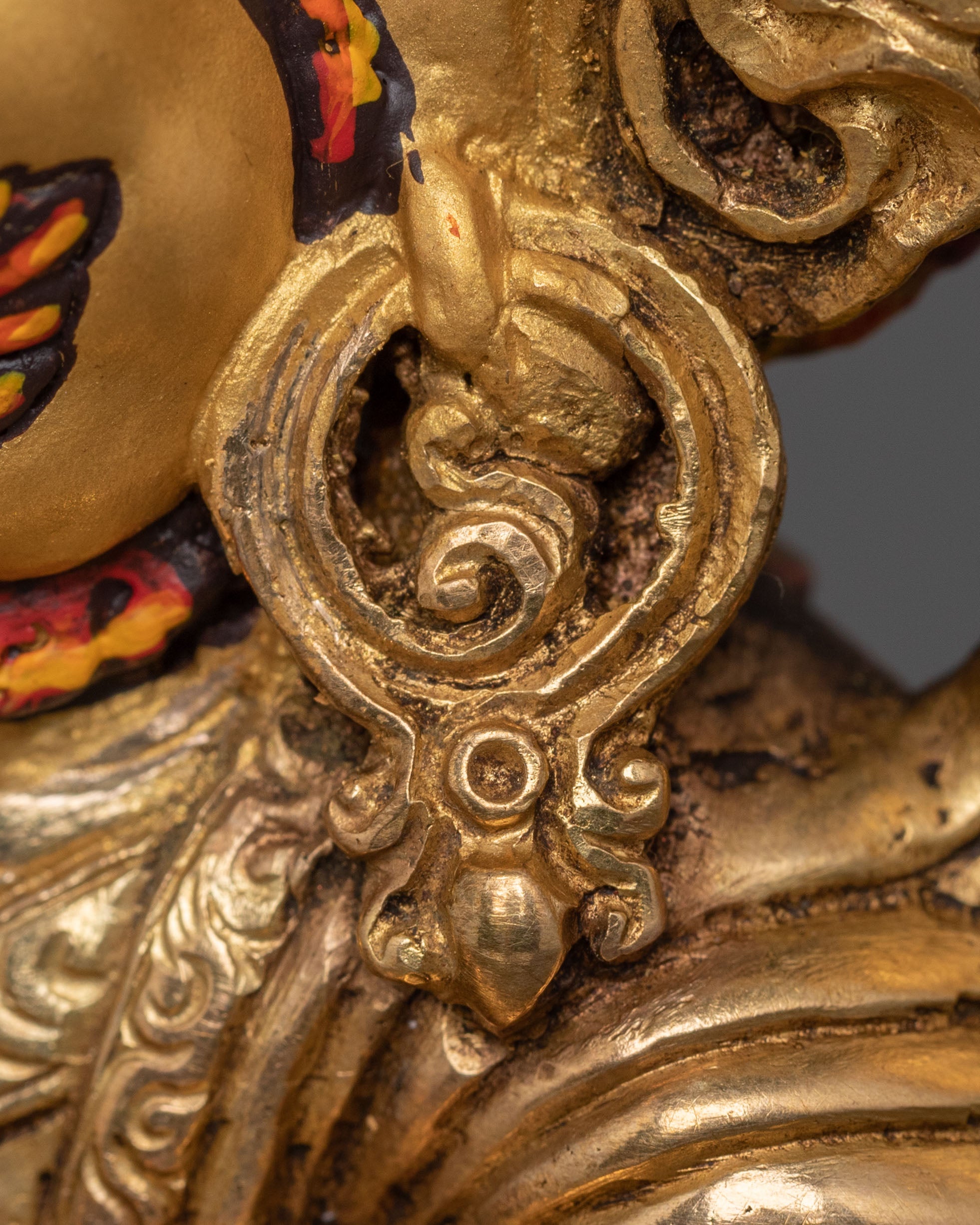 Mahakala Bernakchen Statue | 24K Gold Gilded Icon