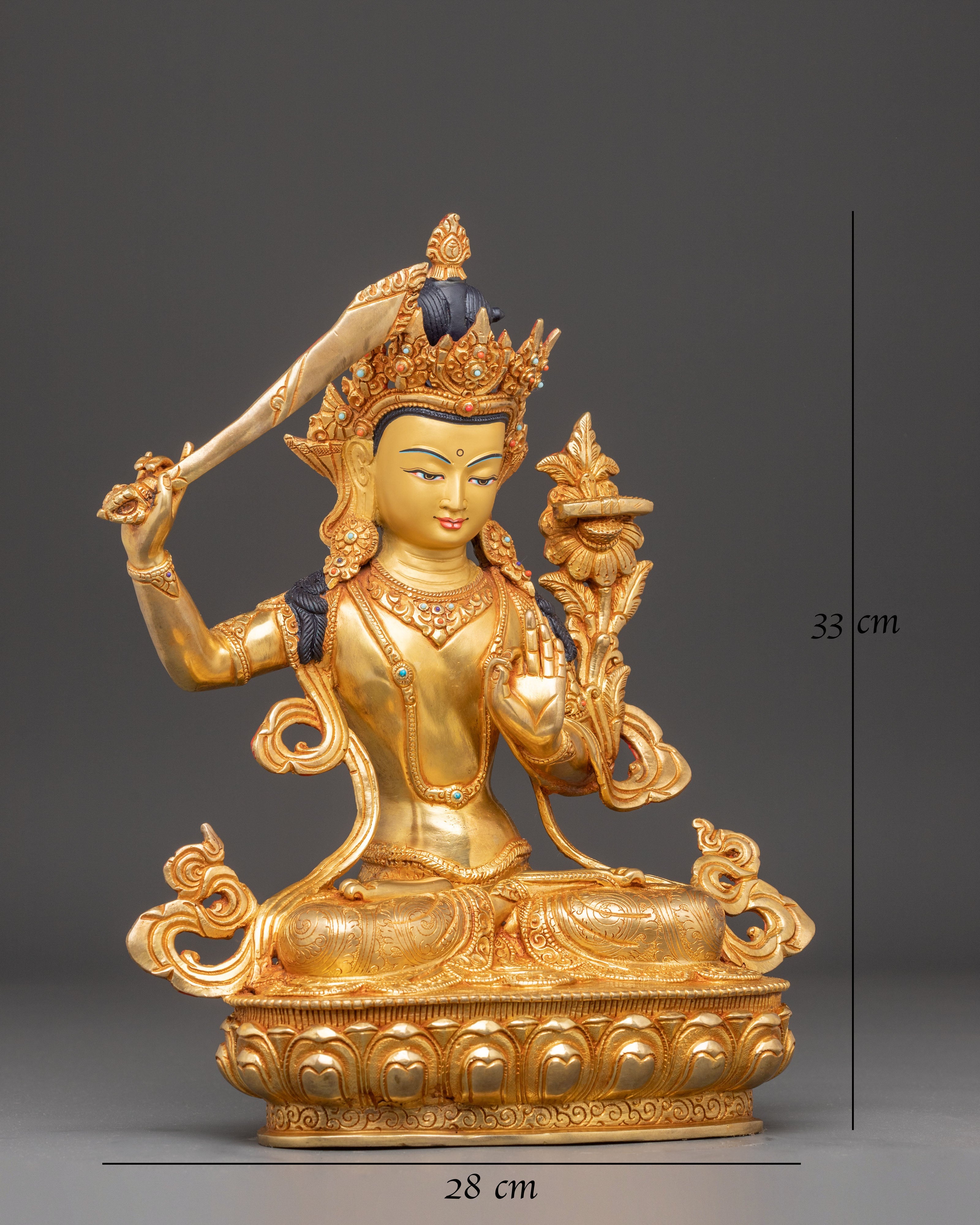 Manjushri Statue: The Flaming Sword