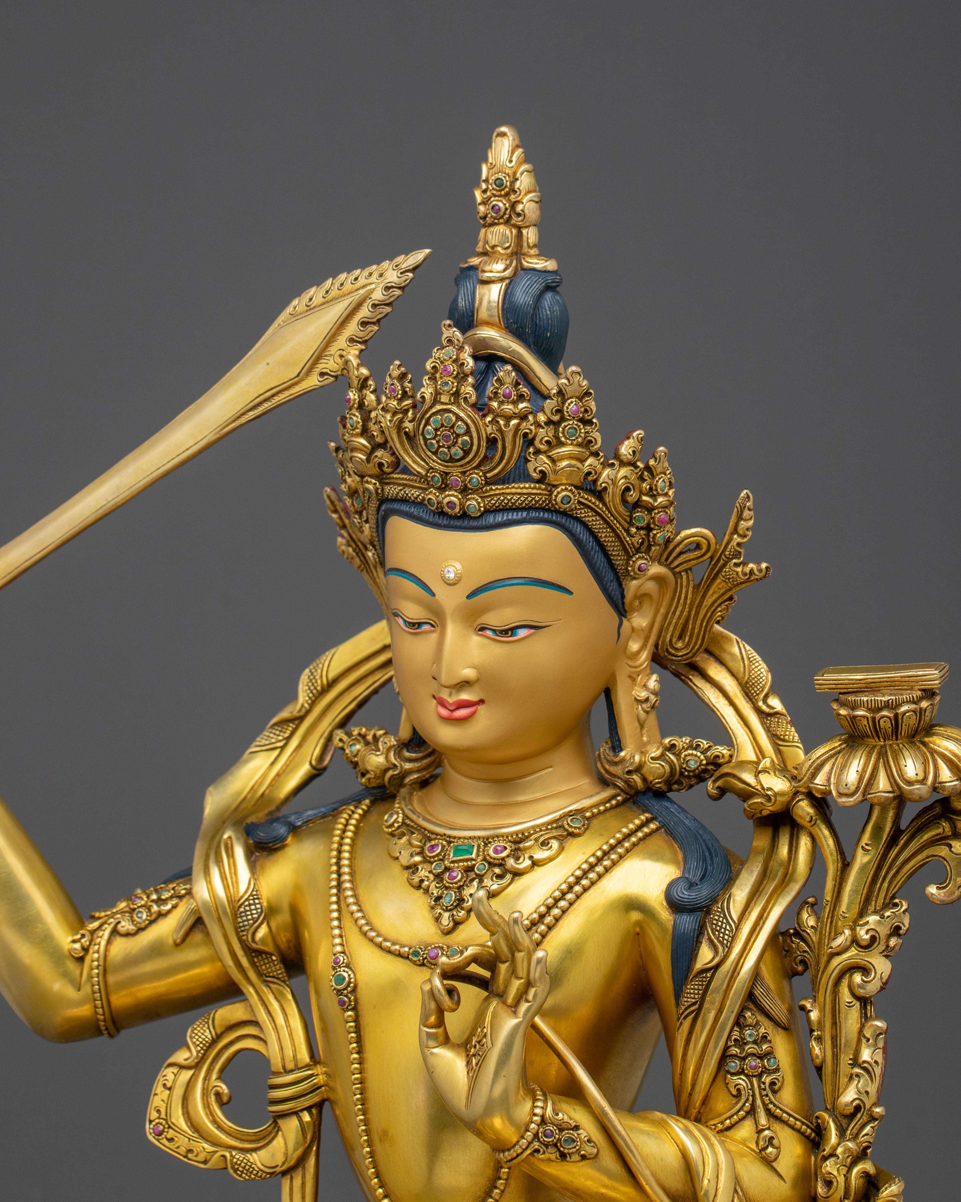 Manjughoṣa Spiritual Sculpture | Buddhist Shrine Decor