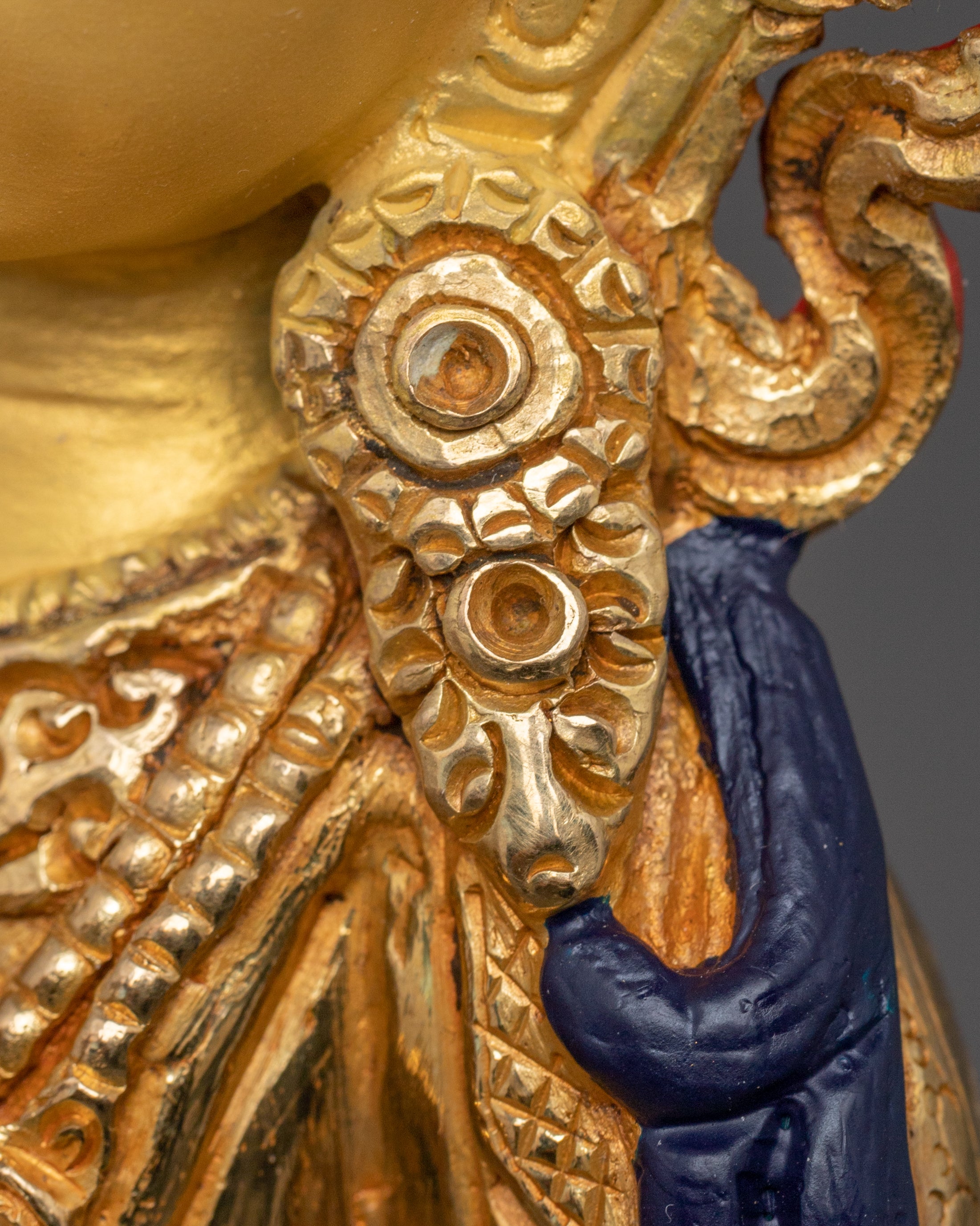 Golden Handcrafted Statue of Vajrasattva | Dorje Sempa Sculpture