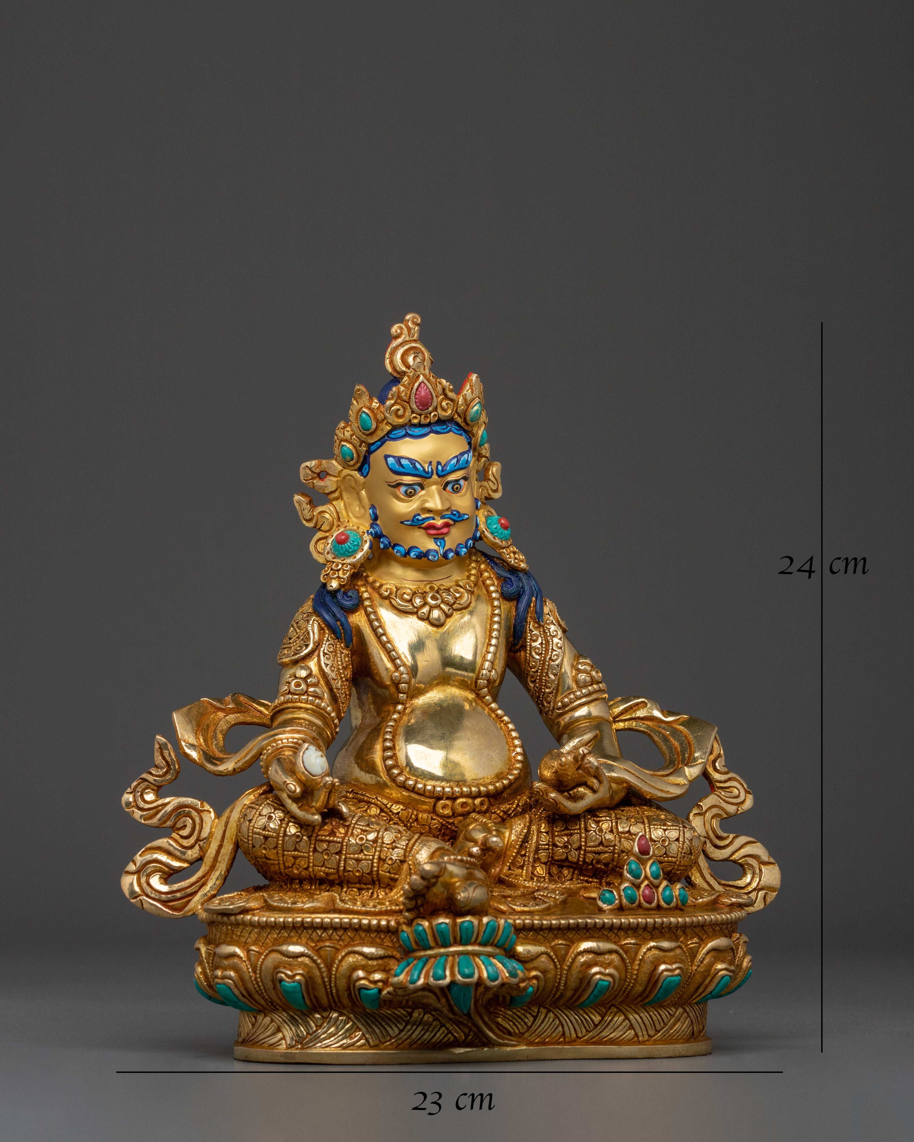 Tibetan Deity Dzambhala Figurine | God of Wealth