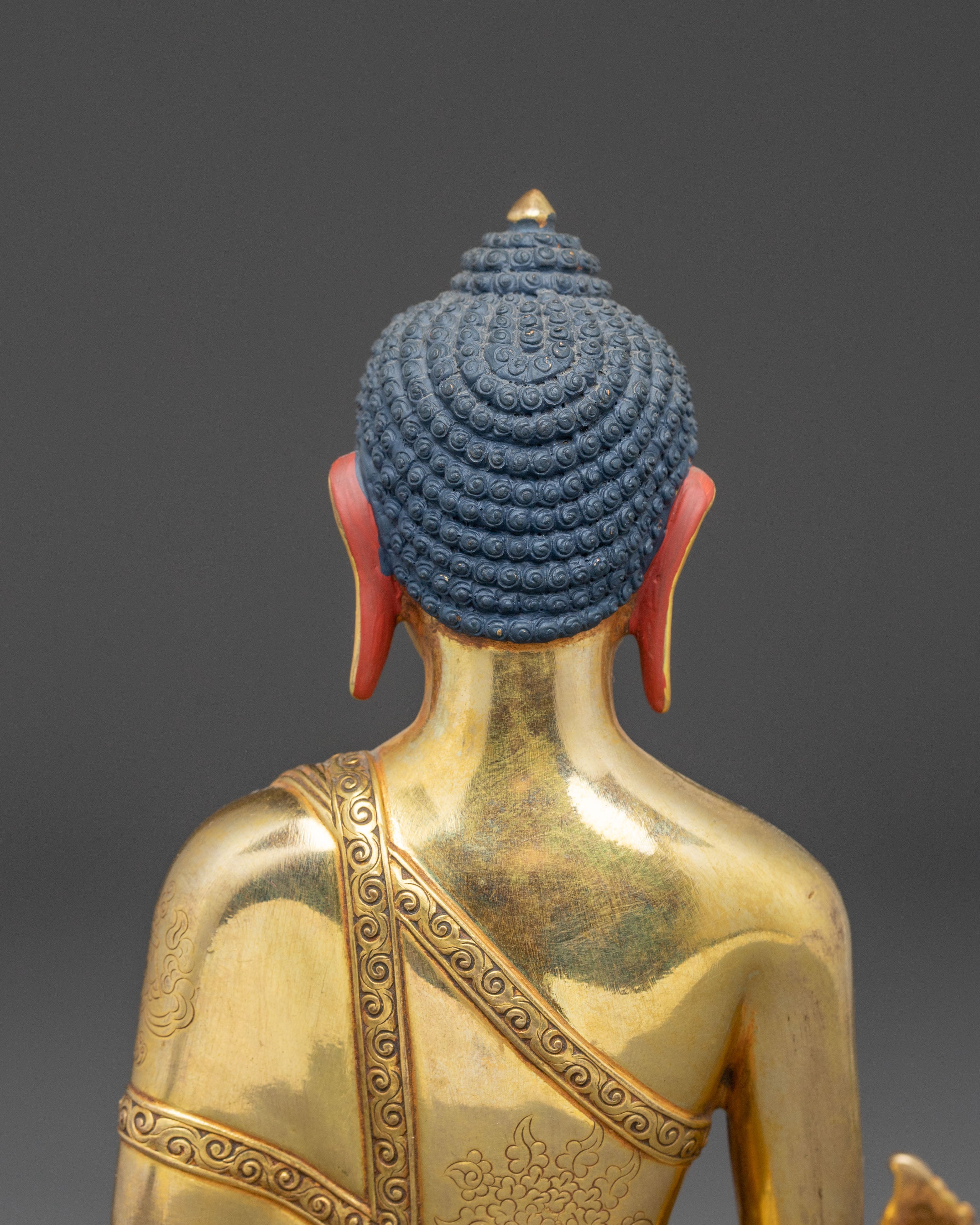 Radiant Statue of Healing Buddha | Medicine Buddha Artwork