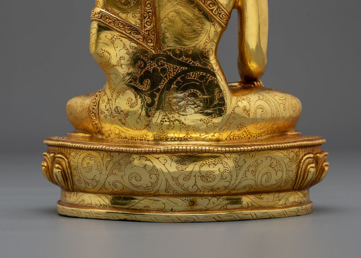 Shakyamuni Buddha Copper Statue | Hand-Carved Buddhist Figurine