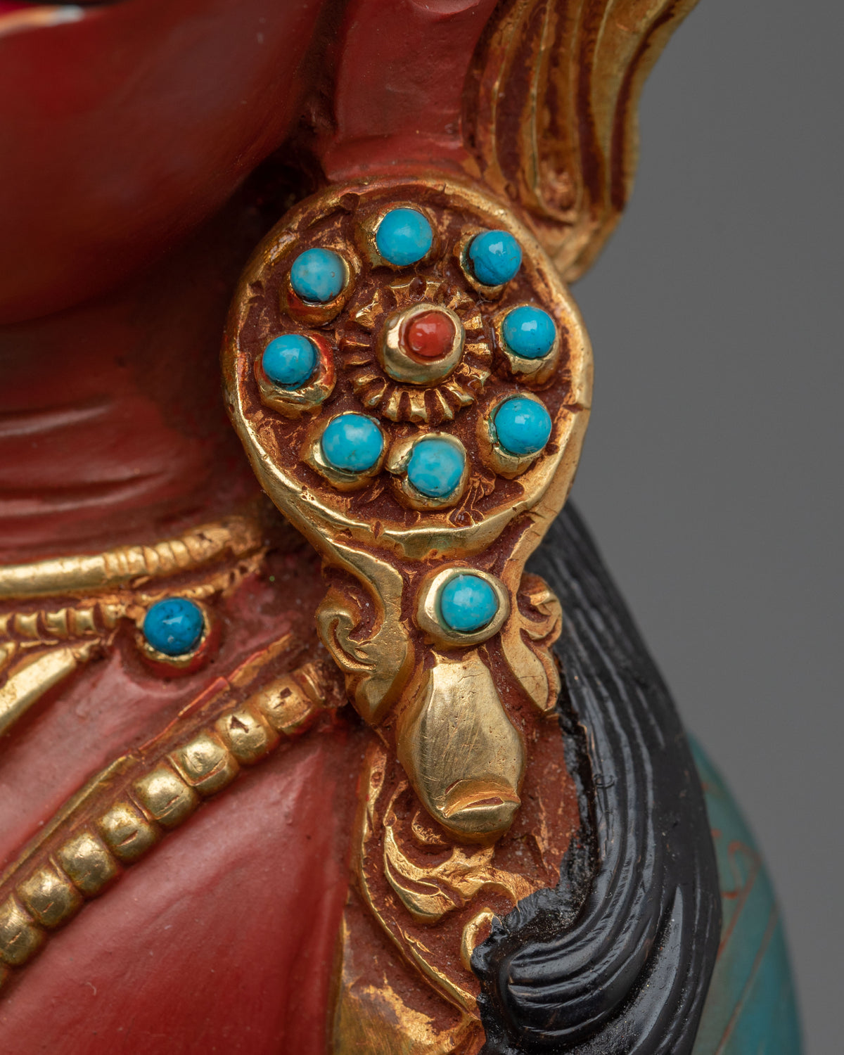 24K Gold Gilded Copper Amitayus Statue | Buddha of Longevity
