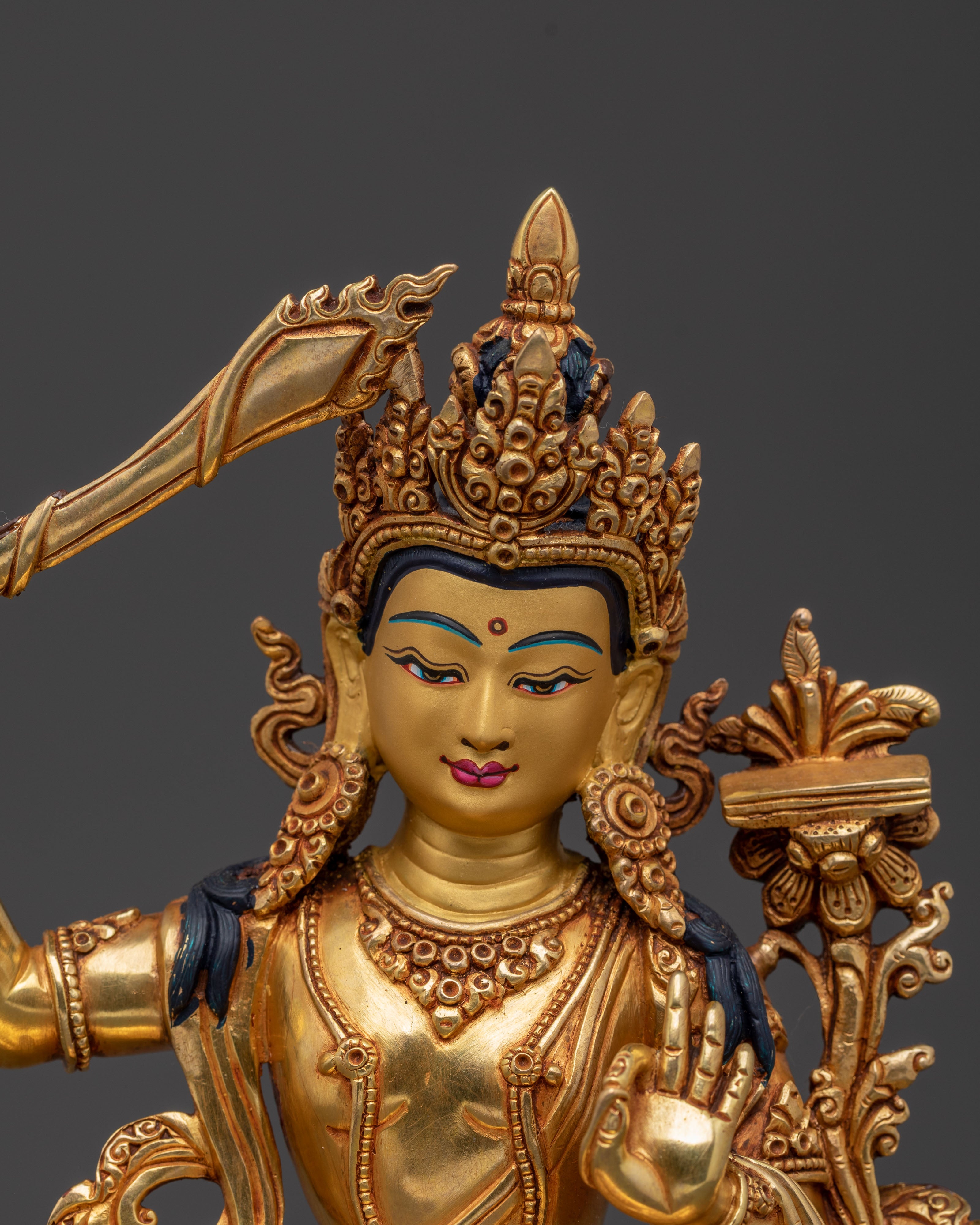 Manjushri Sculpture of Insight | Buddhist Figure