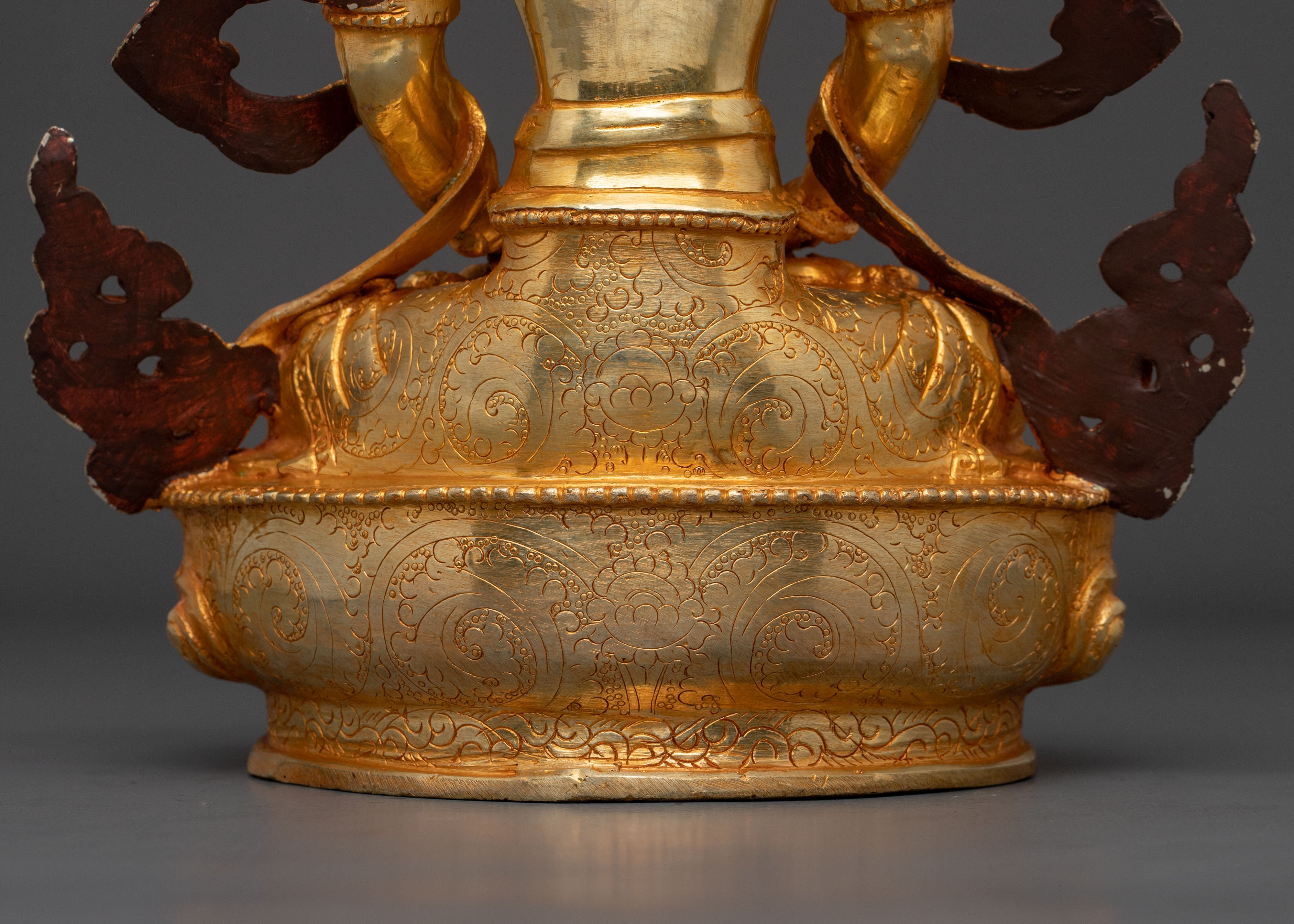 Handmade Amitayus Buddhist Statue | Meditation Decor