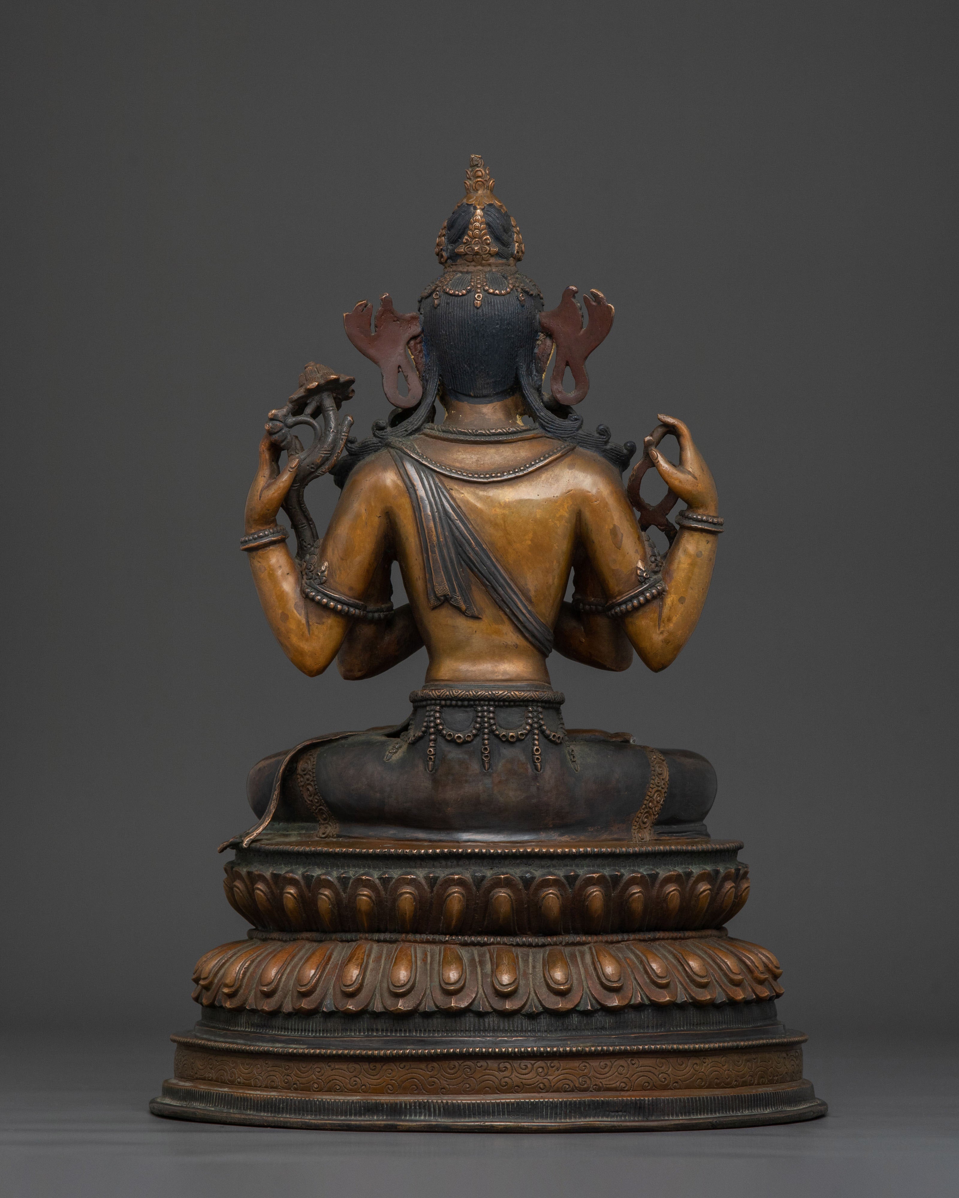 Avalokiteshvara Compassion Statue | Deity of Mercy and Loving-Kindness