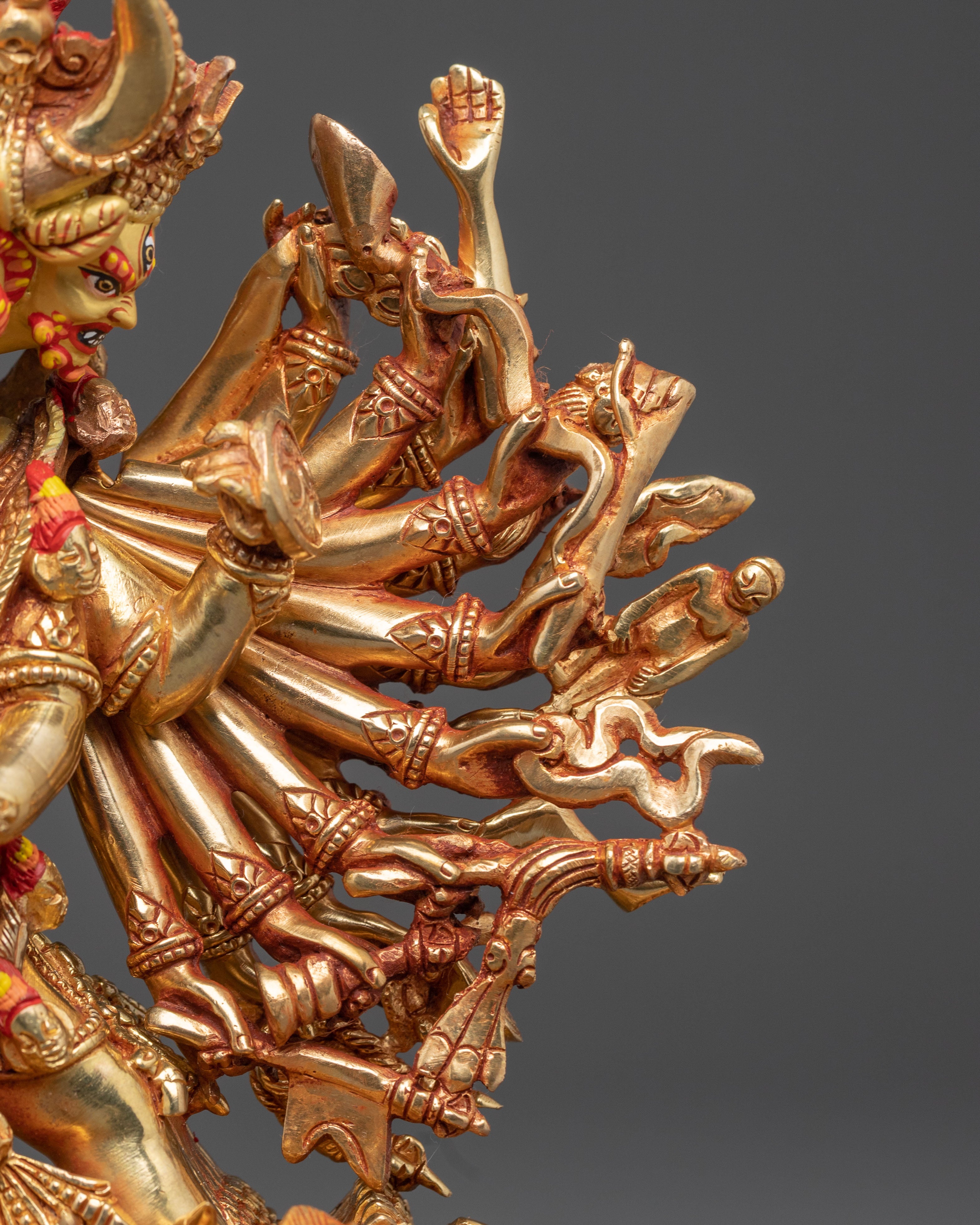 Handcrafted Statue of Yamantaka Manifestation of Manjushri | Guardian of Wisdom