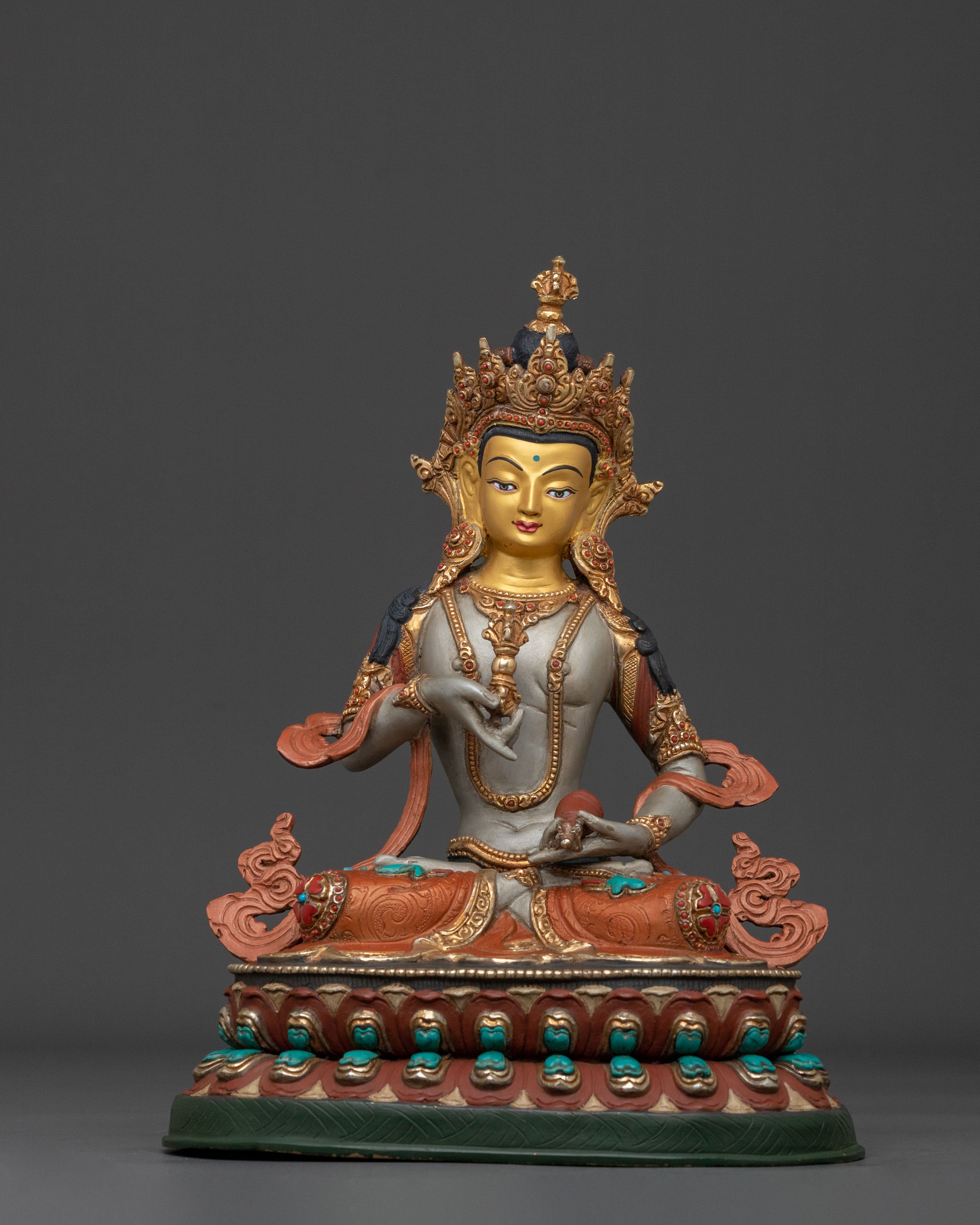 24K Gold Gilded Sacred Statue Set of Six Bodhisattva
