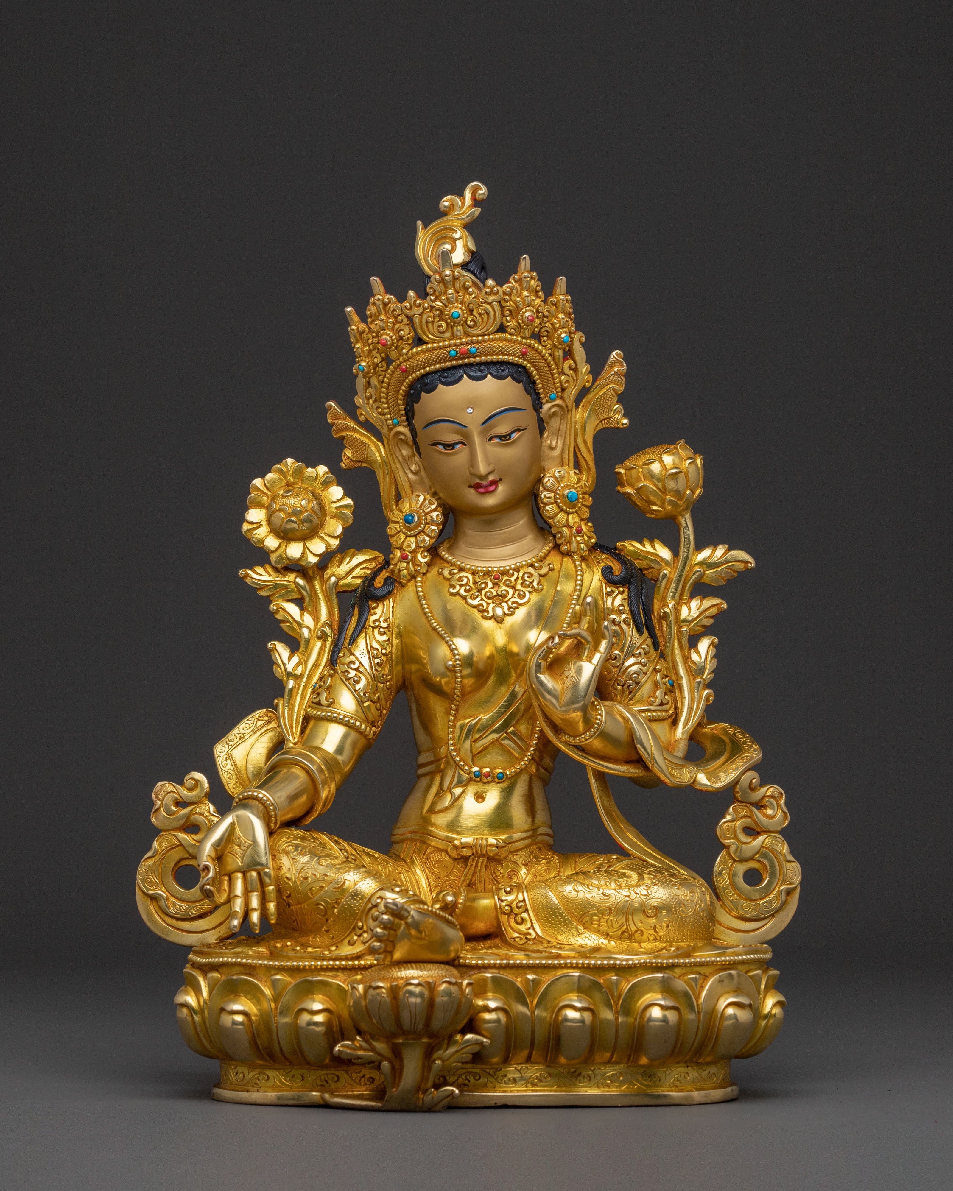 Green Tara Statue Swift Compassionate