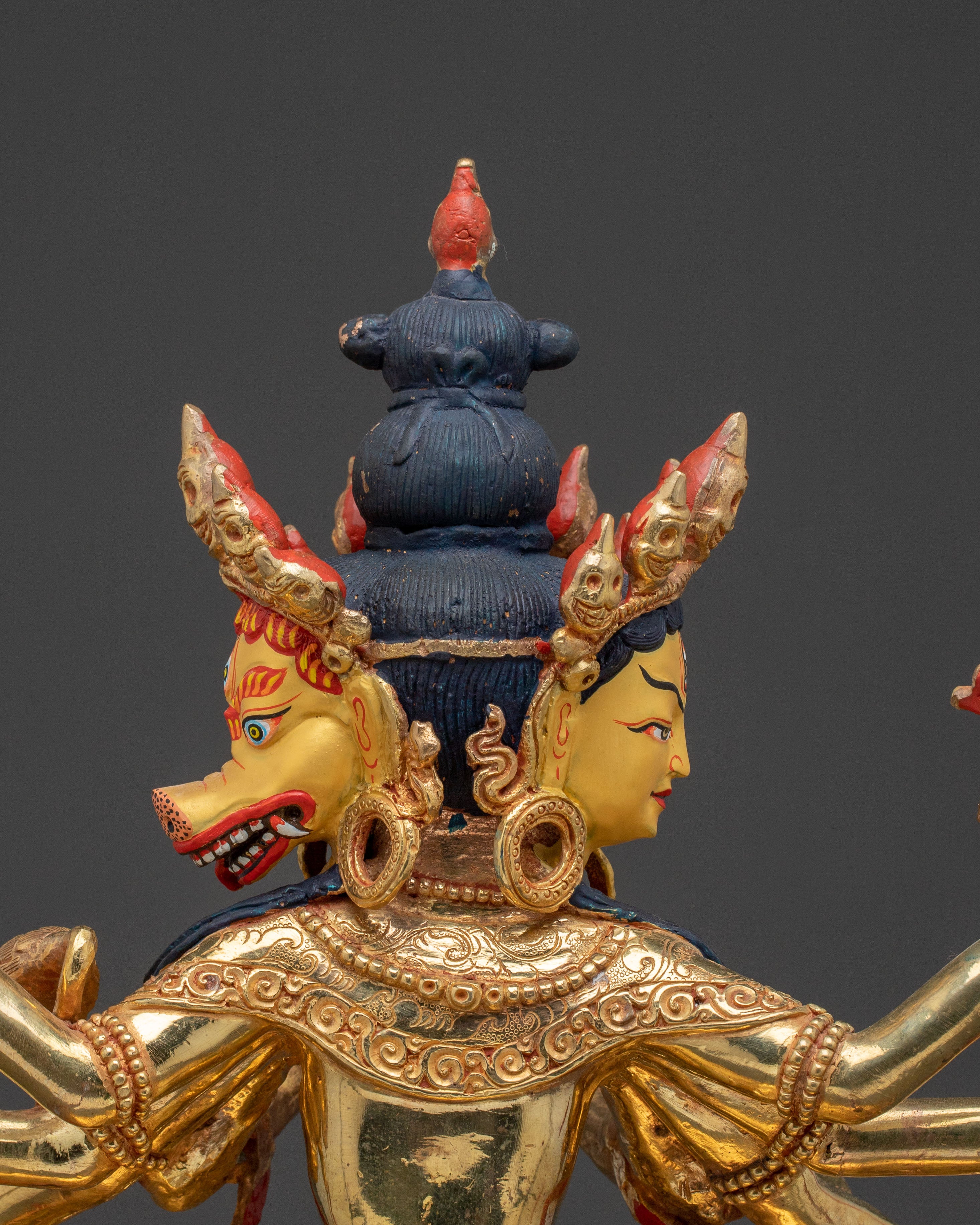 Marici Gold Gilded Sacred Statue - Radiant Protector Art