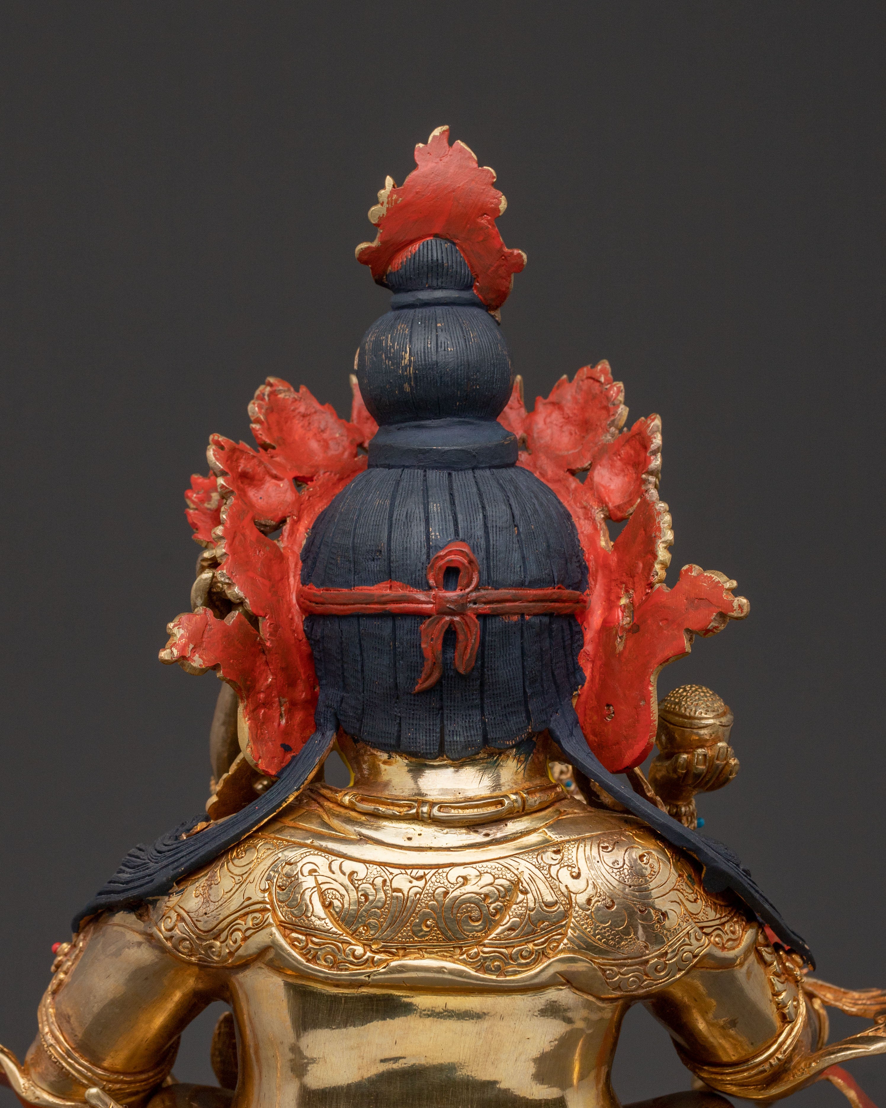 Green Dzambhala Spiritual Statue | Generosity Figure