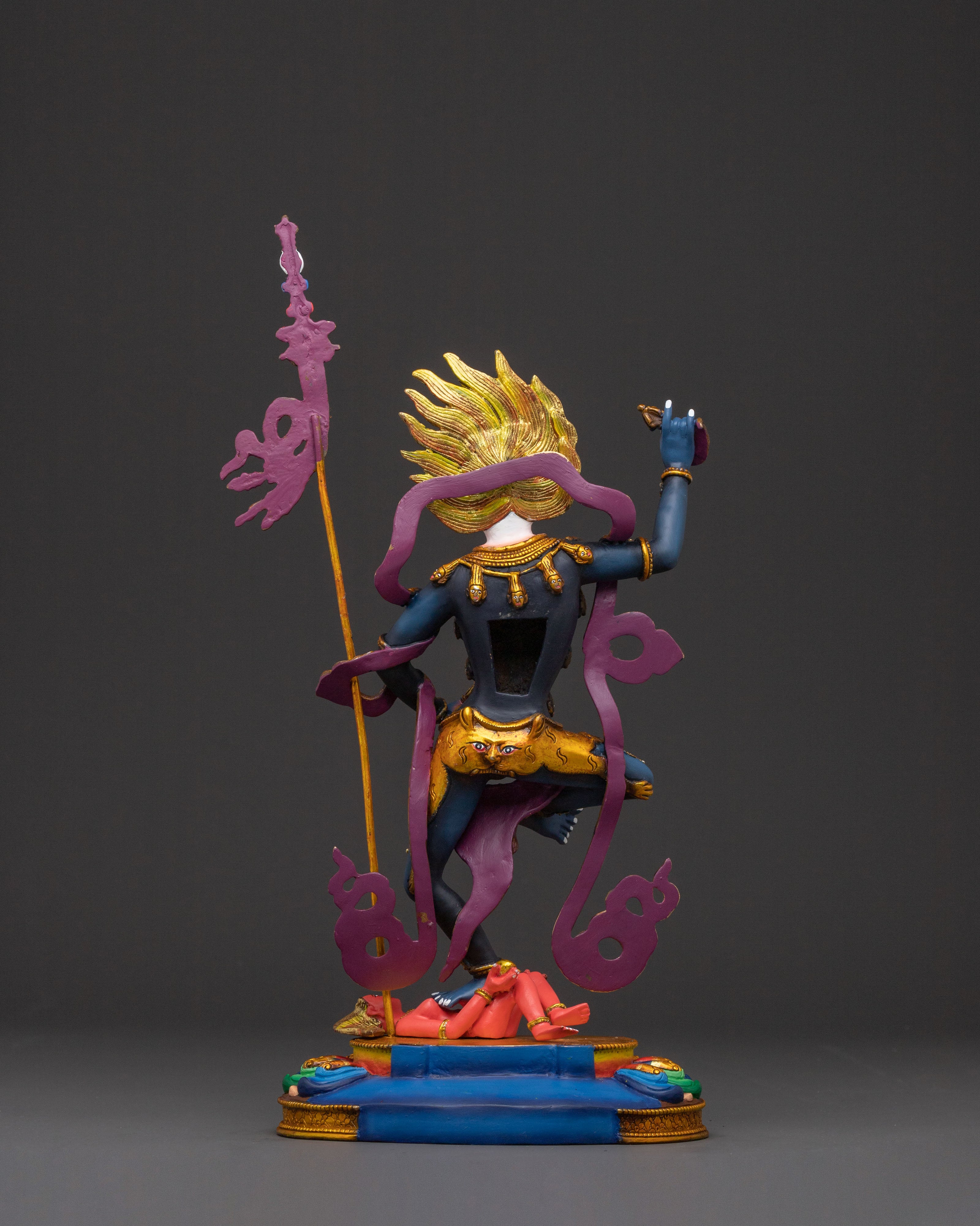 Simhamukha Wrathful Deity Statue | Spiritual Figure