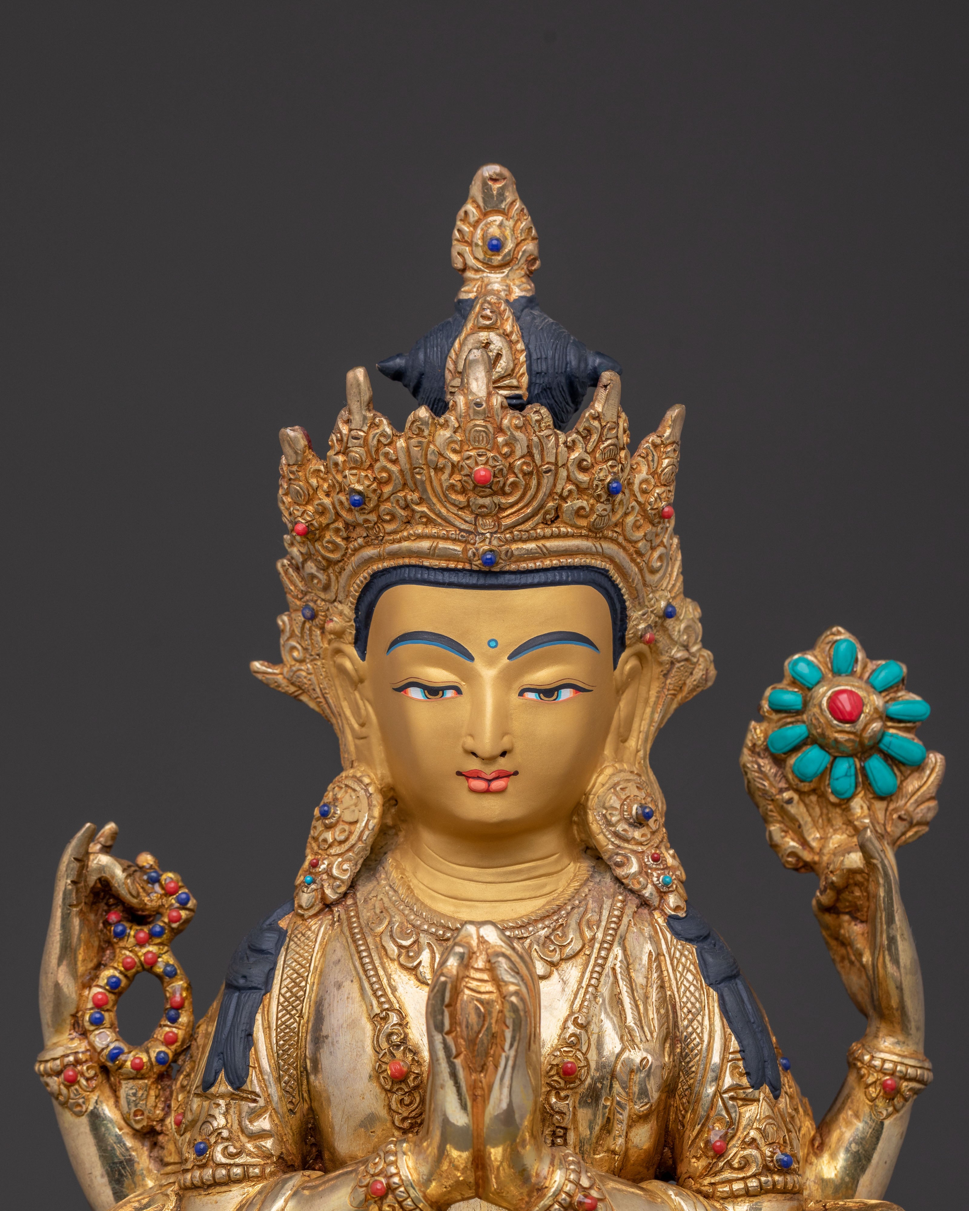 Mercy Bodhisattva Chenrezig Statue | Buddhist Home Decor