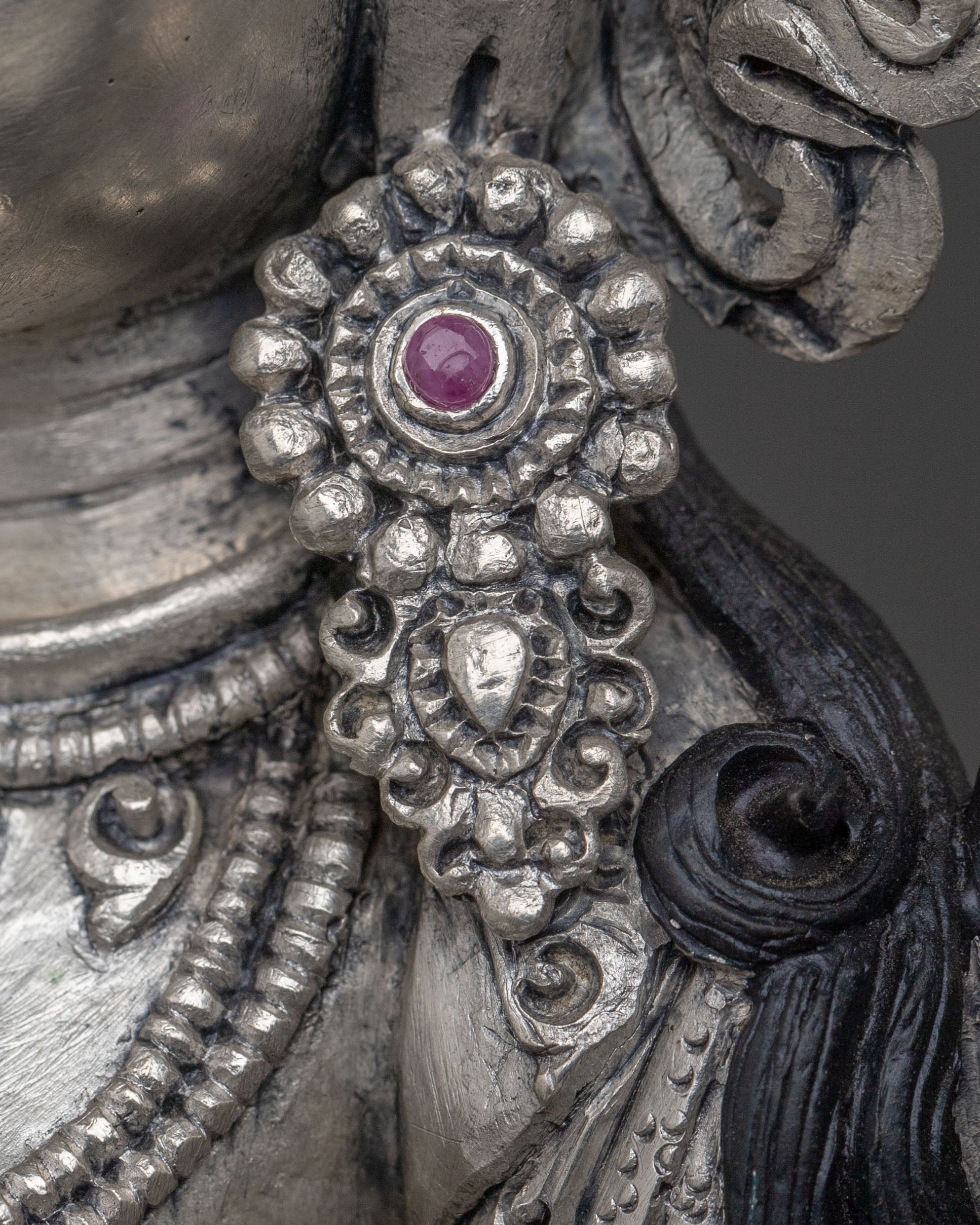 Green Tara Silver Plated Statue | Compassionate Icon