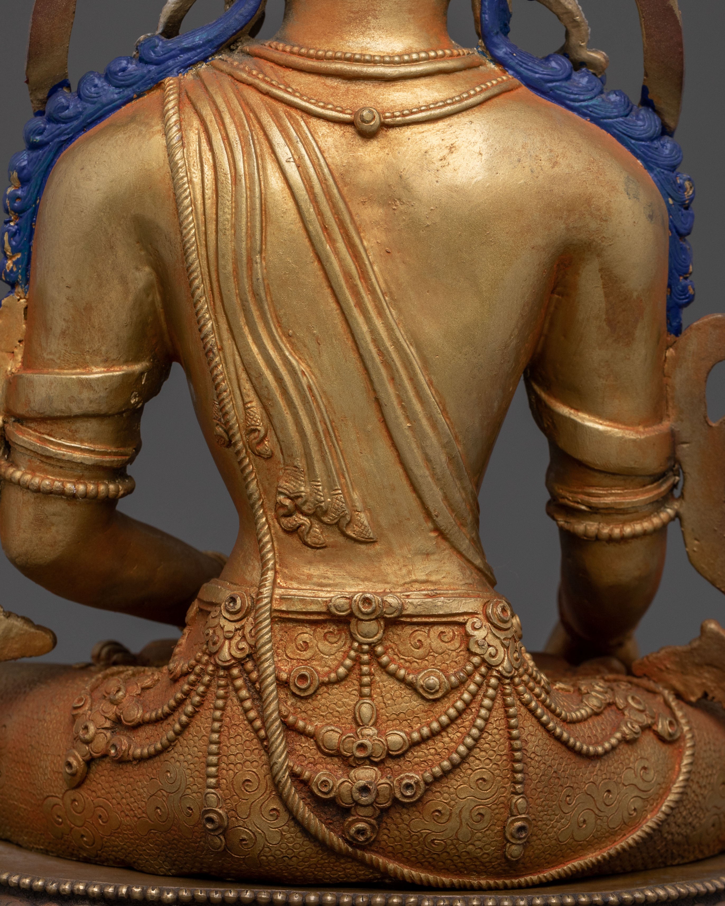 Crown Shakyamuni Statue | Sacred Altar Decor