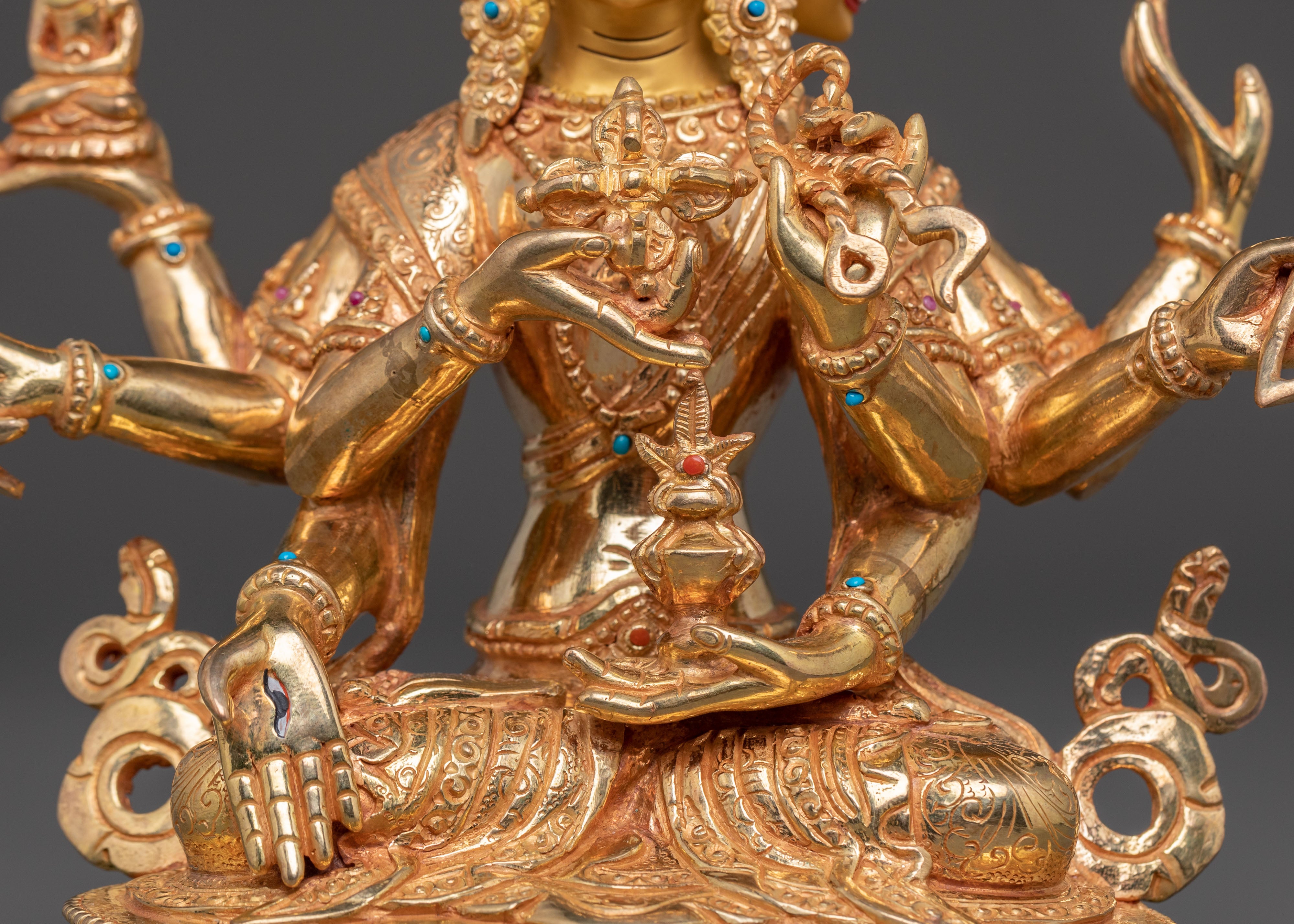 Three Face Nagyalma Statue | Tibetan Longevity Goddess