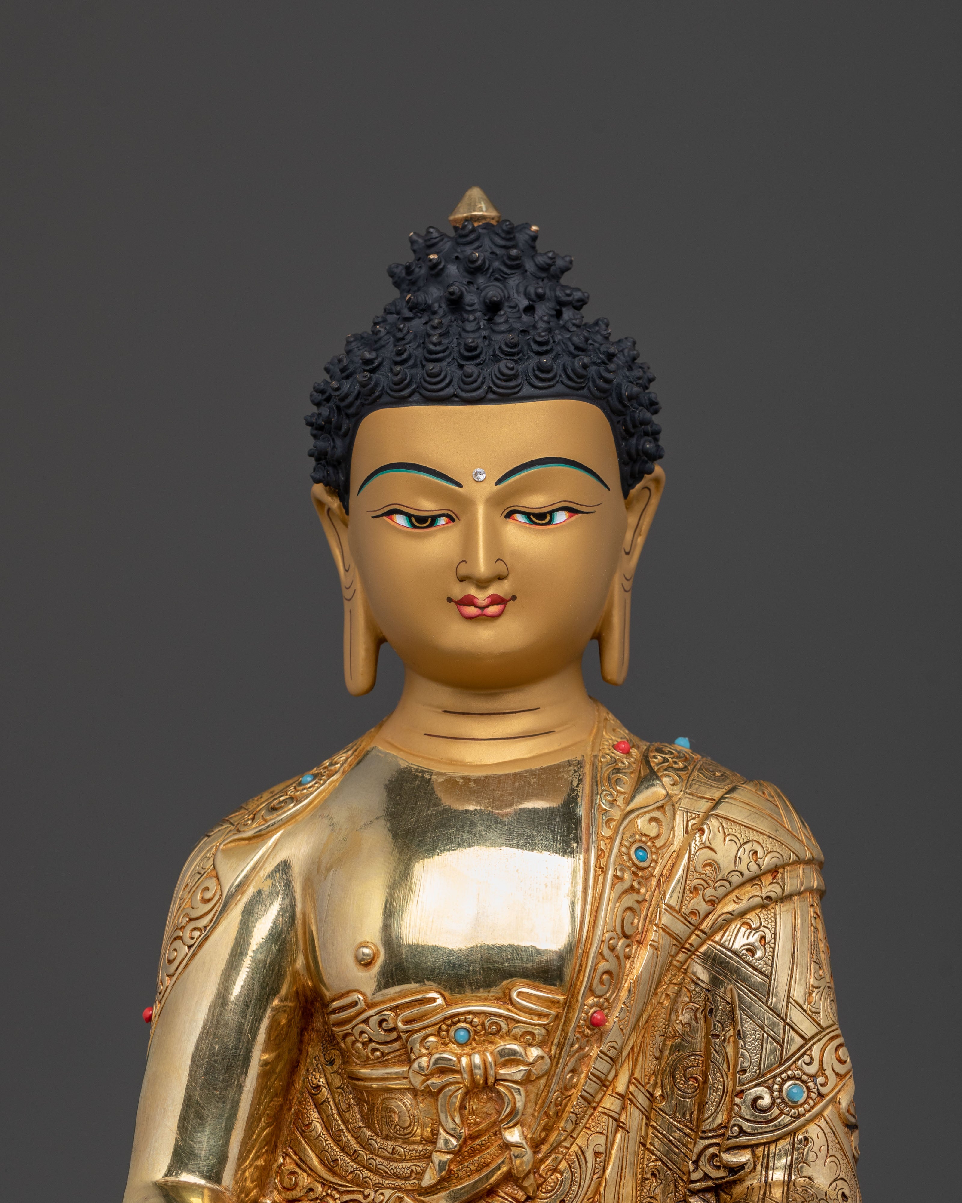 Amitabha Buddha: 24K Gold Gilded Meditation Figurine