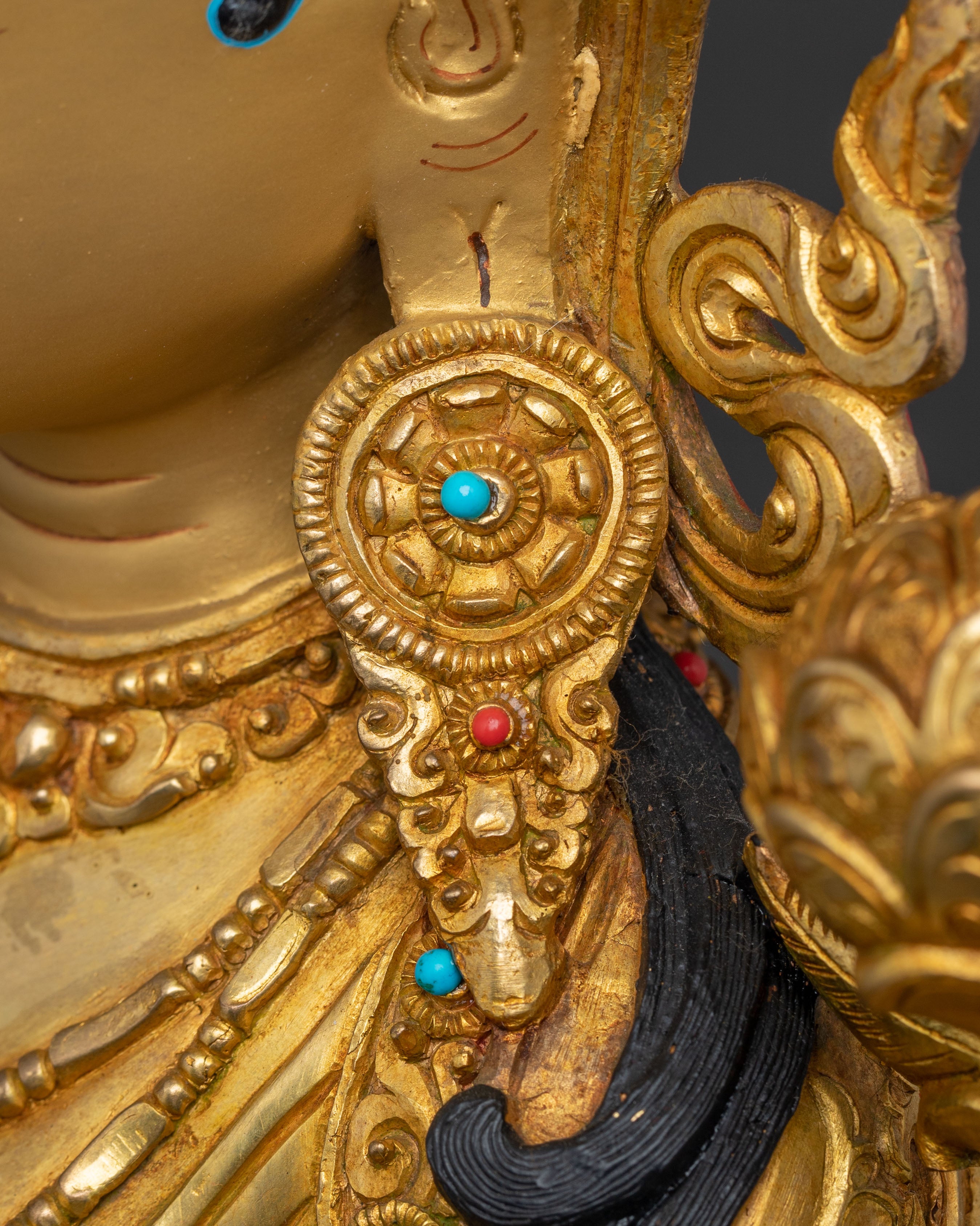 Handcrafted Beautiful Statue of Mother Green Tara | Buddhist Goddess of Compassion